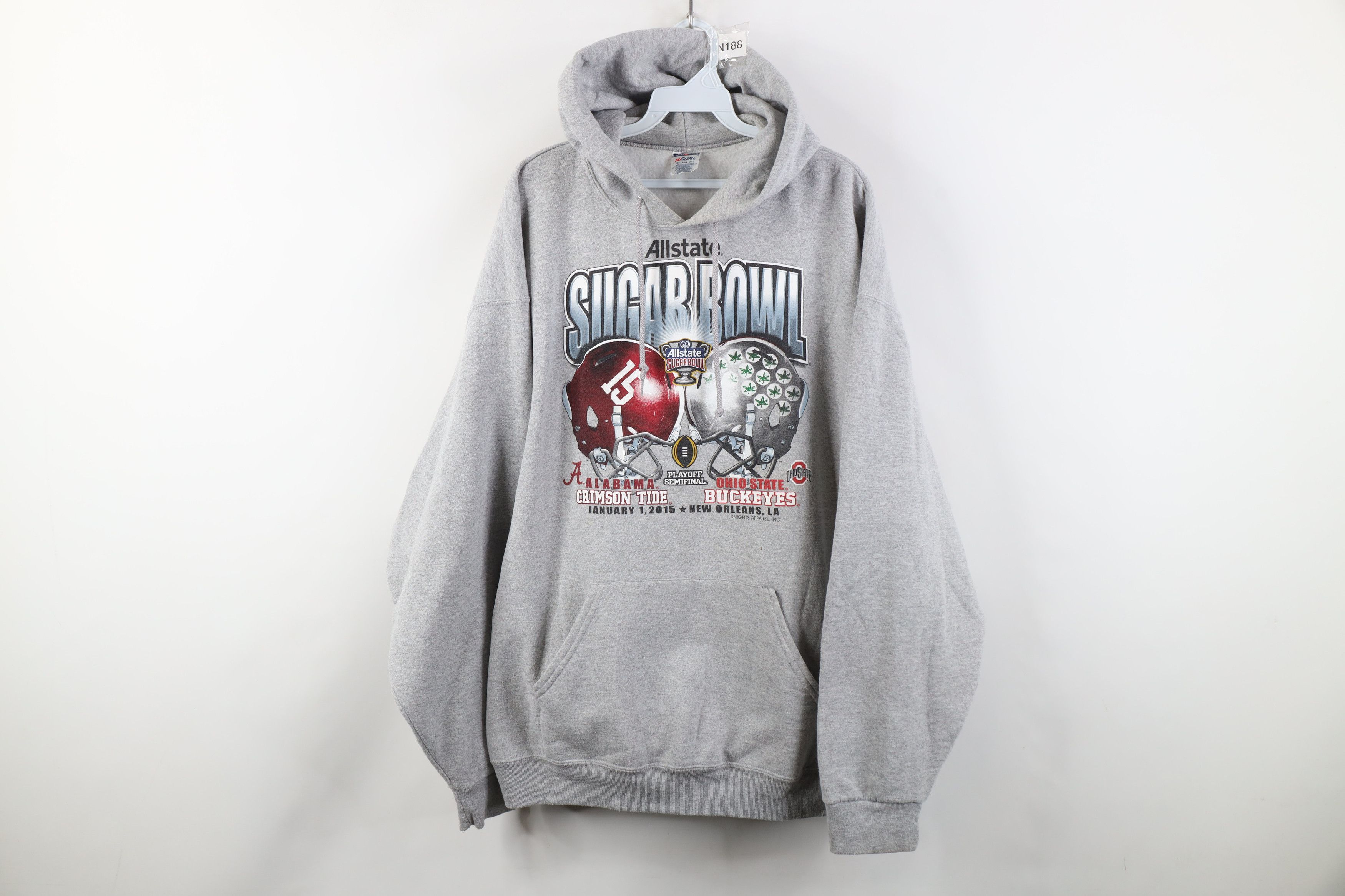 Vintage Y2K 2015 College Alabama Ohio State University Hoodie Size US XXL / EU 58 / 5 - 1 Thumbnail