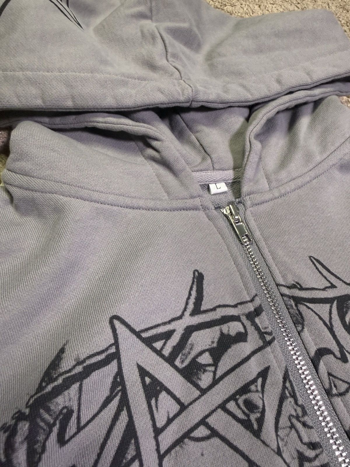 Eternal Eternal Artwear black skull zip up hoodie Size US L / EU 52-54 / 3 - 5 Thumbnail