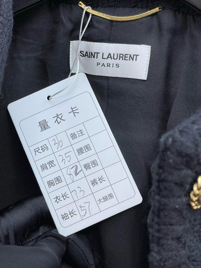 Yves Saint Laurent saint laurent Black tweed blazer jacket 2503-Nextarrow Size XS / US 0-2 / IT 36-38 - 6 Thumbnail