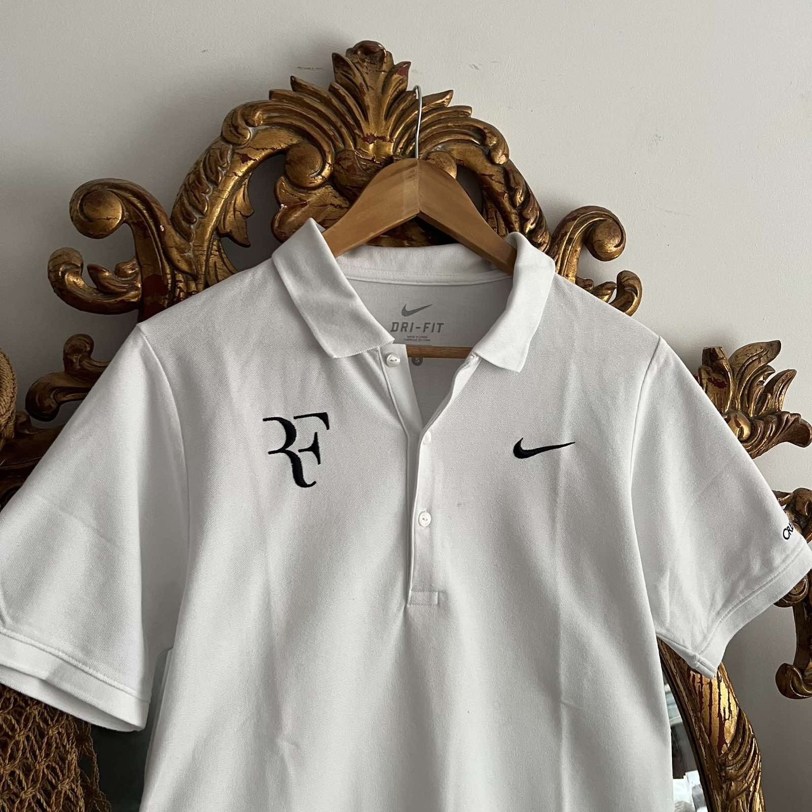 Nike Authentic Nike Roger Federer Embroidered Logo Polo T Shirt Size US S / EU 44-46 / 1 - 3 Thumbnail