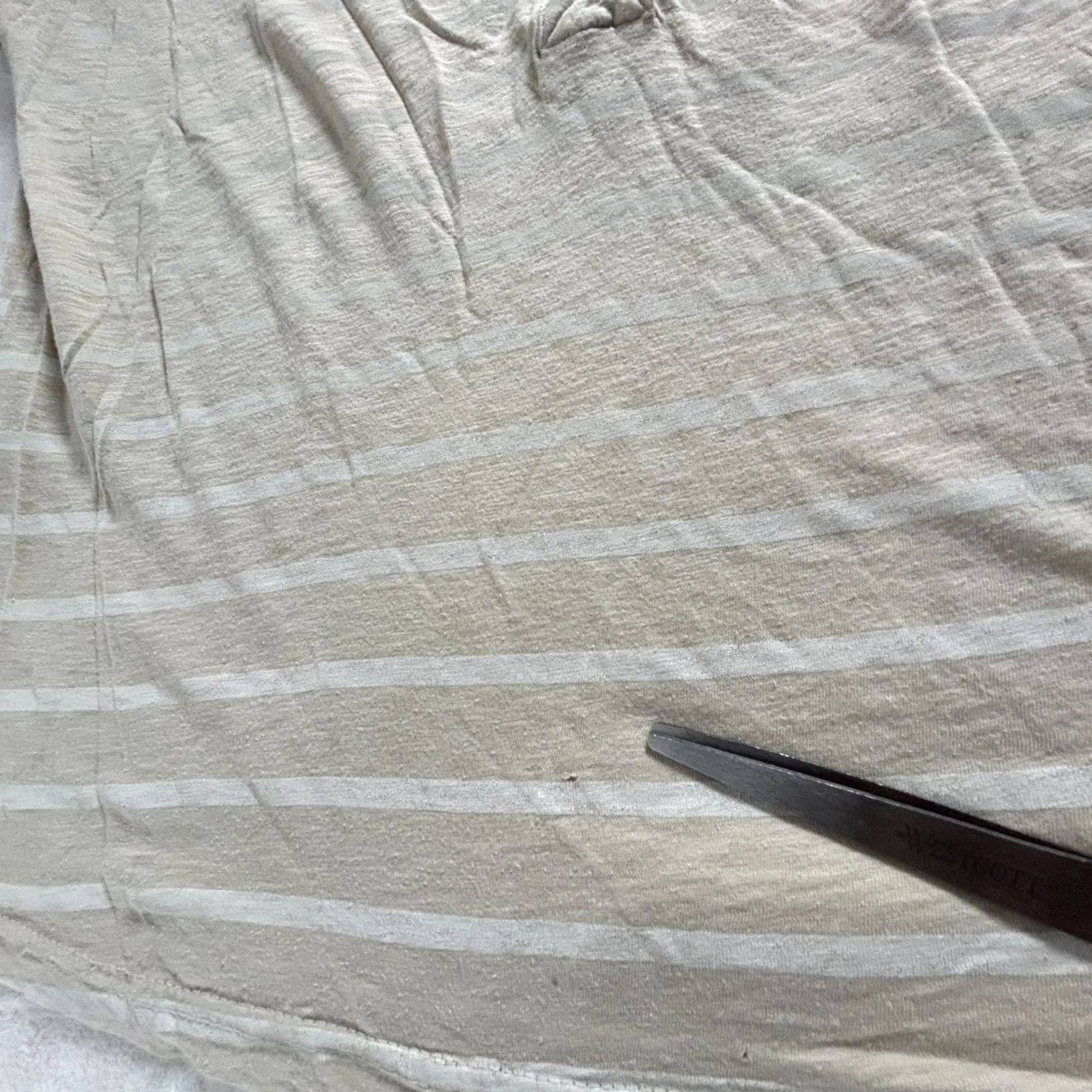Vintage Fresh Produce Womens Striped 3/4 Sleeve Shirt Large Beige/Blue/Black Lot of 3 Size L / US 10 / IT 46 - 5 Thumbnail