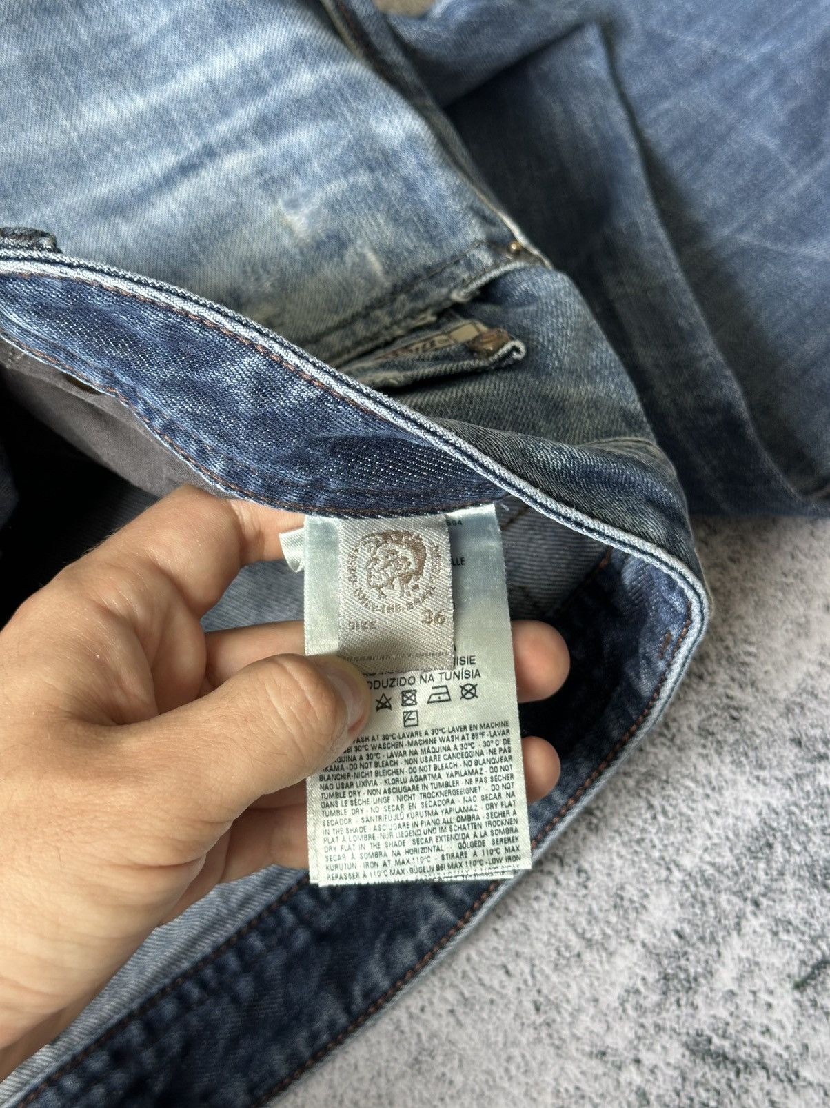 Diesel Vintage Crazy Baggy Diesel Denim Jeans 36 Fit Size US 36 / EU 52 - 15 Thumbnail