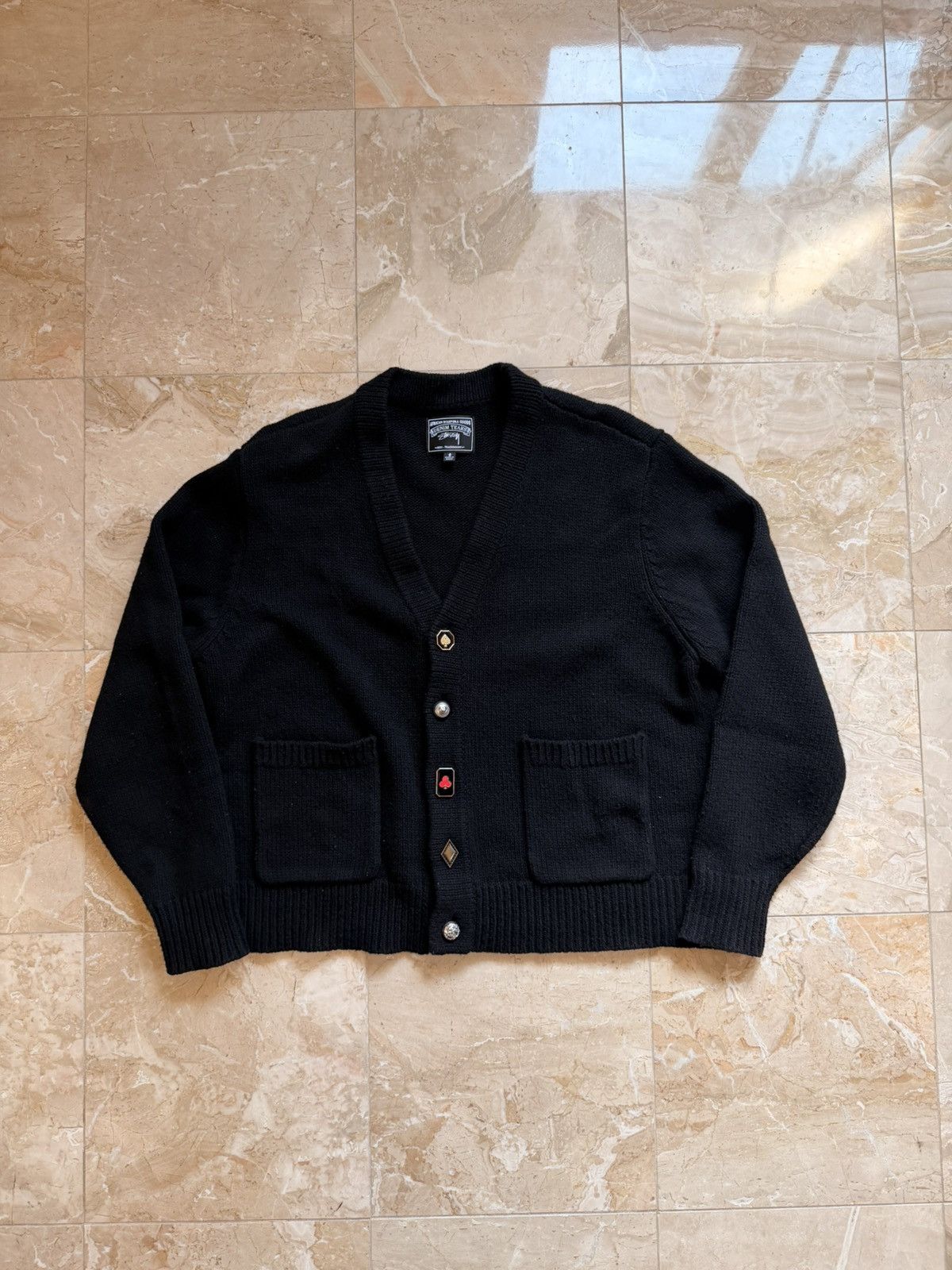 DENIM TEARS × Stussy STÜSSY & DENIM TEARS SUITS CARDIGAN | Grailed