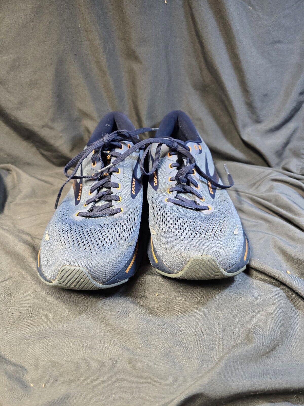 Brooks Brooks Mens Sz 11.5 Ghost 15 Gray Blue Shoes No Insoles Size US 11.5 / EU 44-45 - 3 Thumbnail