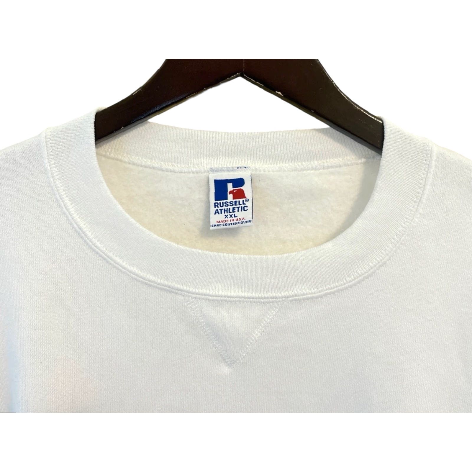 Russell Athletic VINTAGE Russell Athletic Crewneck Sweatshirt Mens 2XL White 90s Sweatshirt, Crew NWT, NOS, USA Size US XXL / EU 58 / 5 - 6 Thumbnail