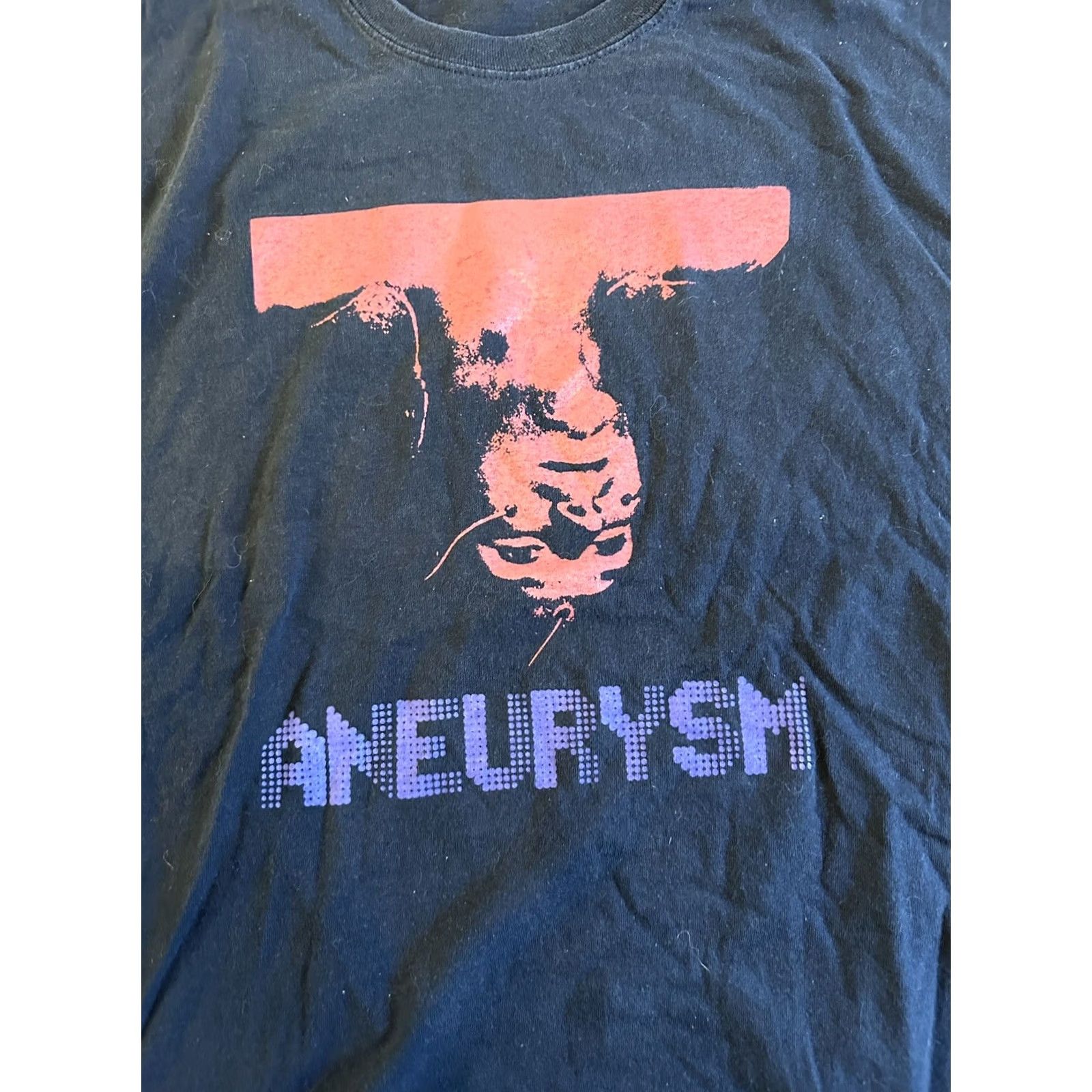 Gildan Gildan Aneurysm Band Shirt Large Black Men T-Shirt Solid Short Sleeve Regular Fit Collared Pre-owned L Size US L / EU 52-54 / 3 - 4 Thumbnail