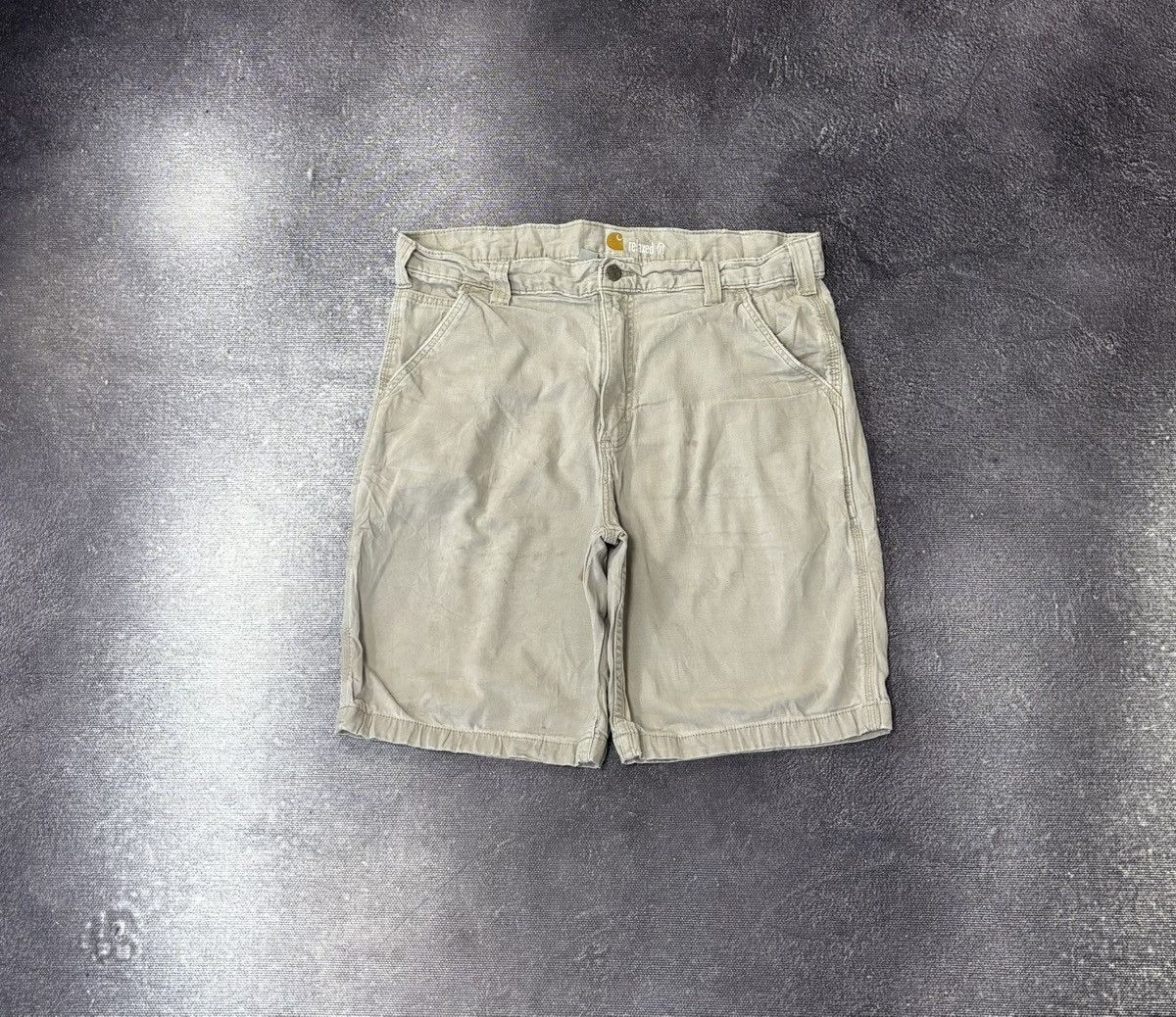 Carhartt Vintage Carhartt Y2K Workwear Beige Hype Carpenter Shorts Size US 36 / EU 52 - 2 Thumbnail