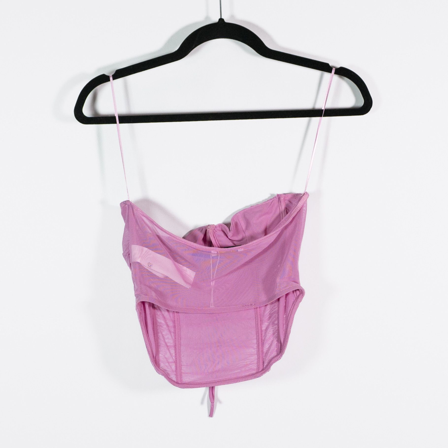 Zara Zara Sheer Tulle Mesh Ruched Corset Size S / US 4 / IT 40 - 4 Thumbnail