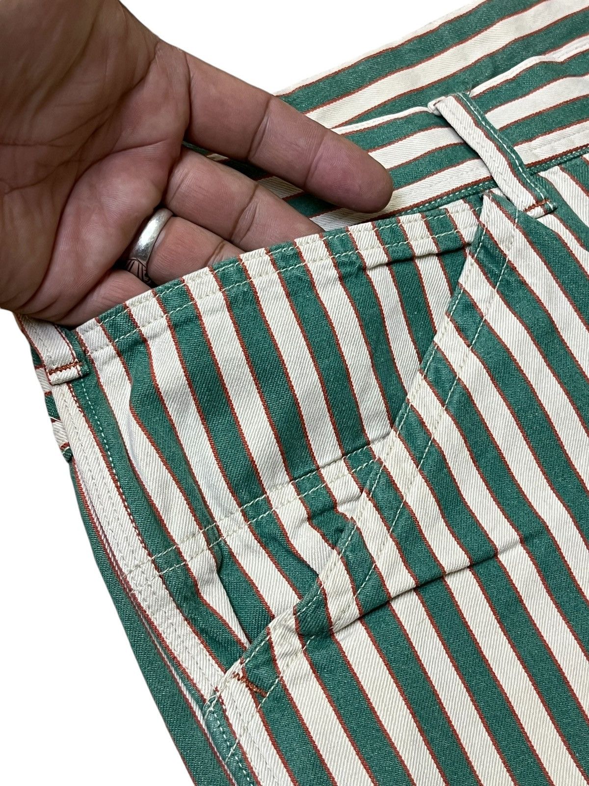 Japanese Brand GO TO HOLLYWOOD FITH CO.LTD WORKWEAR CARPENTER PRISON PANT Size US 35 - 12 Thumbnail