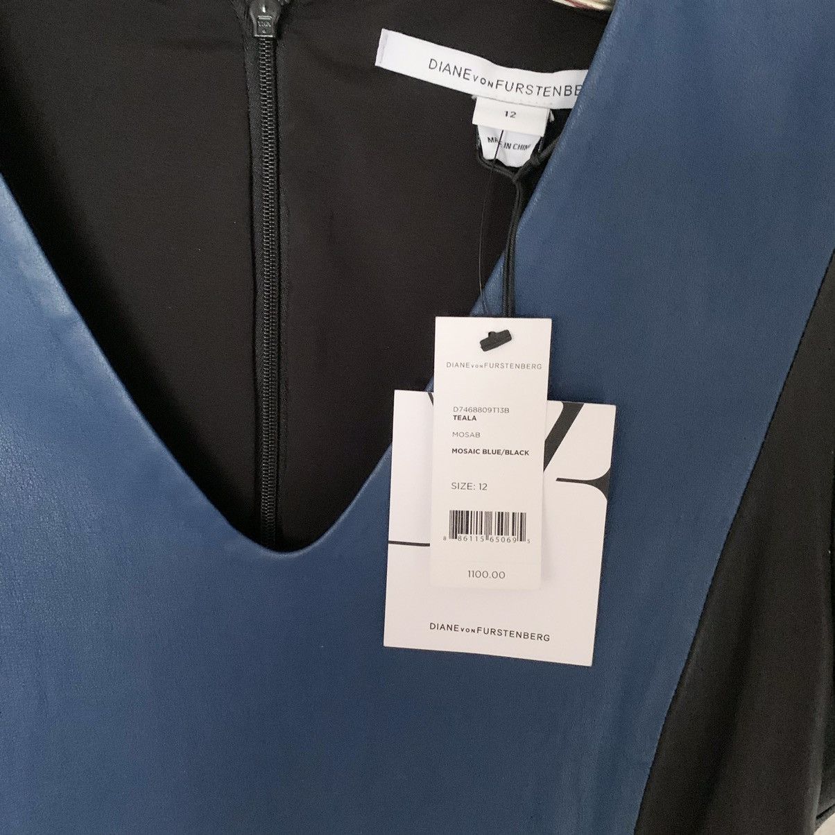 Diane von Furstenberg DVFnAll leather body dress $1100 retail Size M / US 6-8 / IT 42-44 - 3 Thumbnail