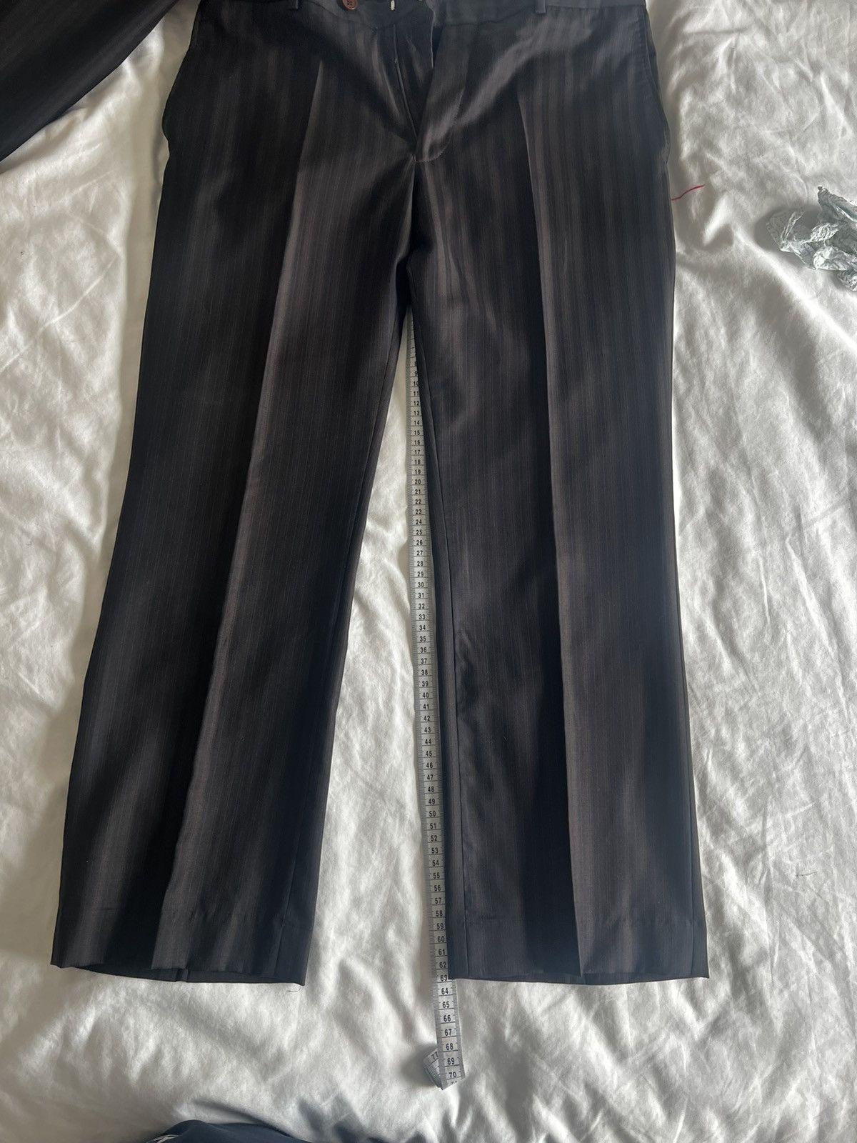 Ted Baker Ted Baker Charcoal Pinstripe Wool Suit Jacket & Trousers Size 40R - 8 Thumbnail