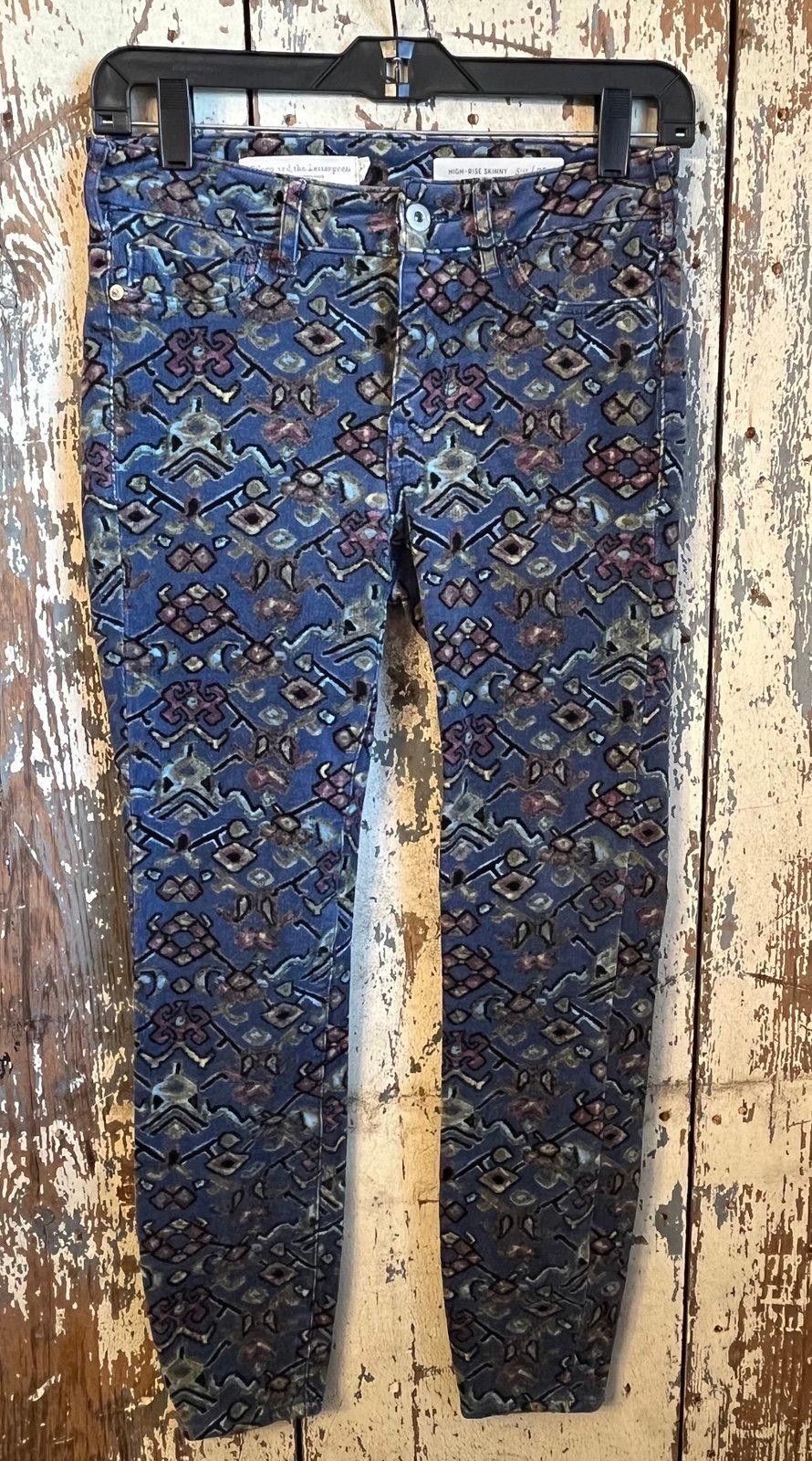 Designer Pilcro & the Letterpress corduroy pants 25 High Rise Skinny Size 26" / US 2 / IT 38 - 1 Thumbnail