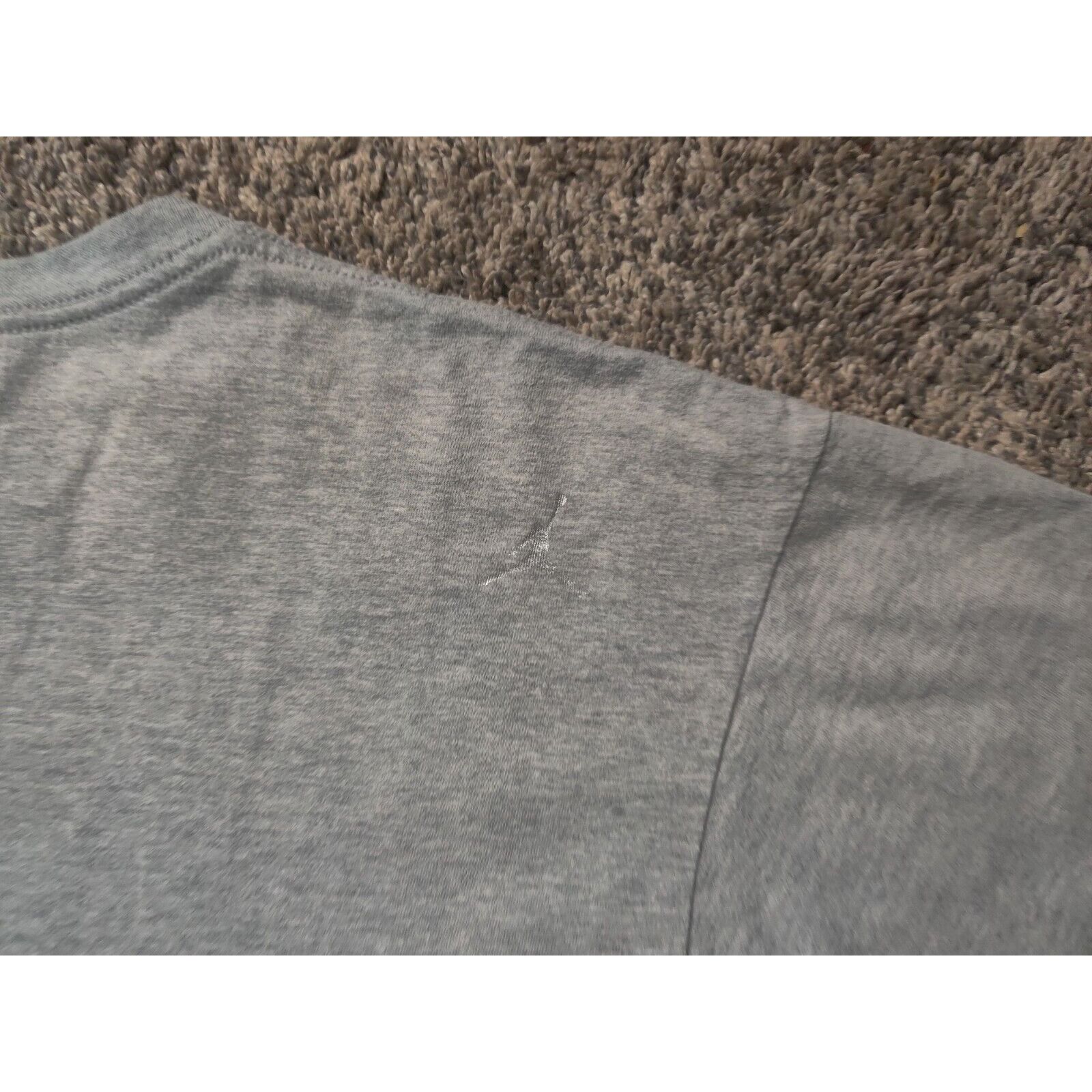 Jordan Brand Air Jordan Shirt Adult Mens Large Gray Spell Out Size US L / EU 52-54 / 3 - 6 Thumbnail