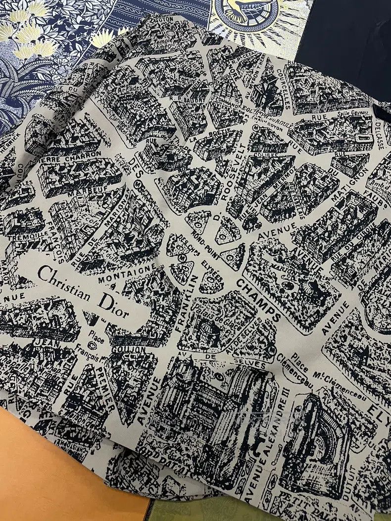 Dior Dior Paris map printed high-waisted skirt pants Size 26" / US 2 / IT 38 - 2 Thumbnail