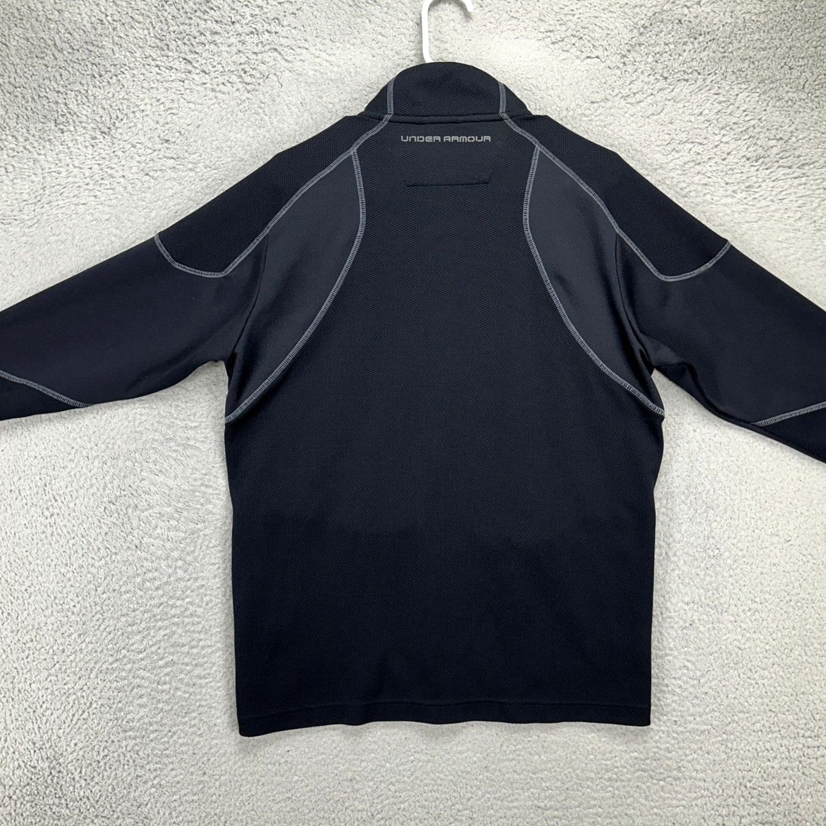 Under Armour Under Armour All Season Gear Full Zip Jacket Mens Medium Black Activewear Outdoor Casual Breathable Pockets Zip Size US M / EU 48-50 / 2 - 3 Thumbnail