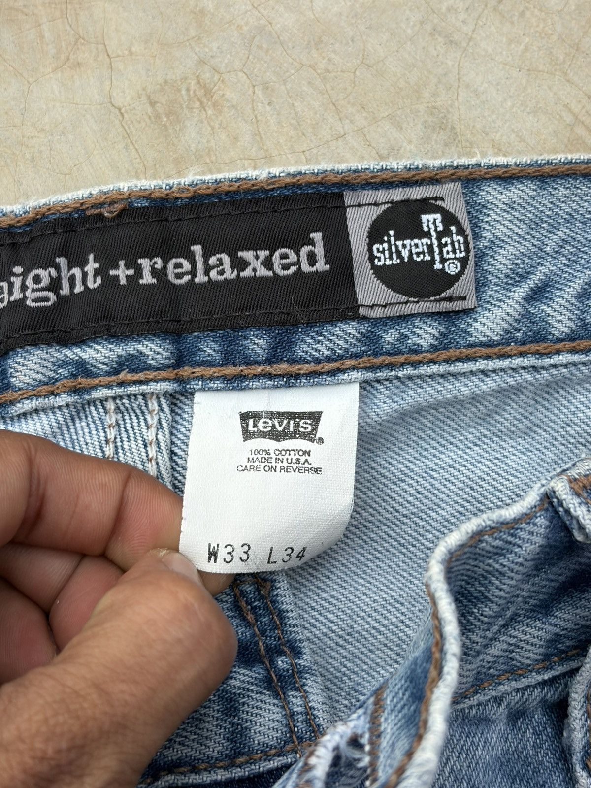 Levi's Vintage 90s Levis Silver Tabs Relaxed Fit Jeans Size US 34 / EU 50 - 9 Thumbnail