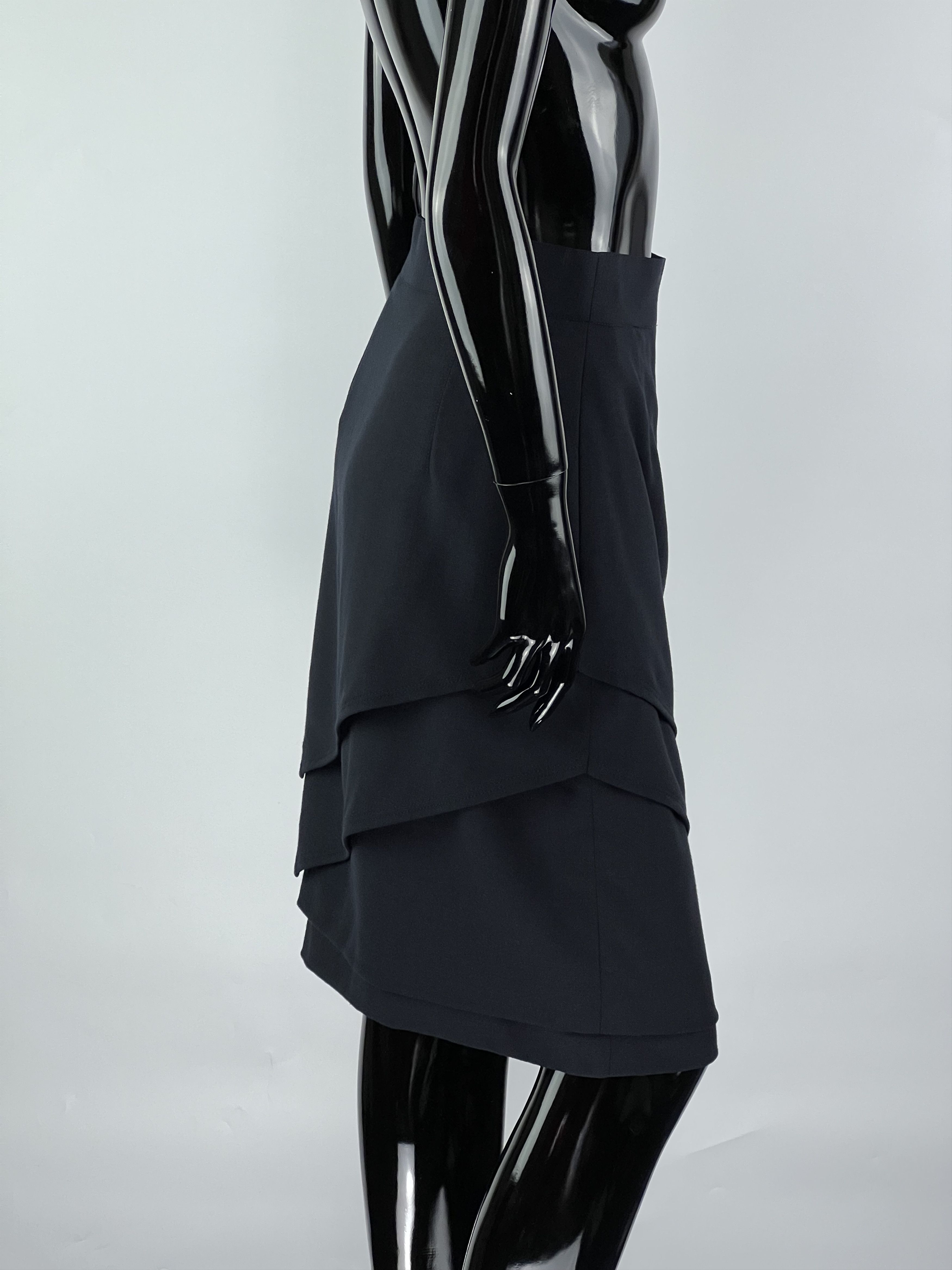 Escada × Vintage Escada By Margaretha Ley Rare Vtg Wool Midi Skirt Size 40 Size 27" / US 4 / IT 40 - 2 Thumbnail