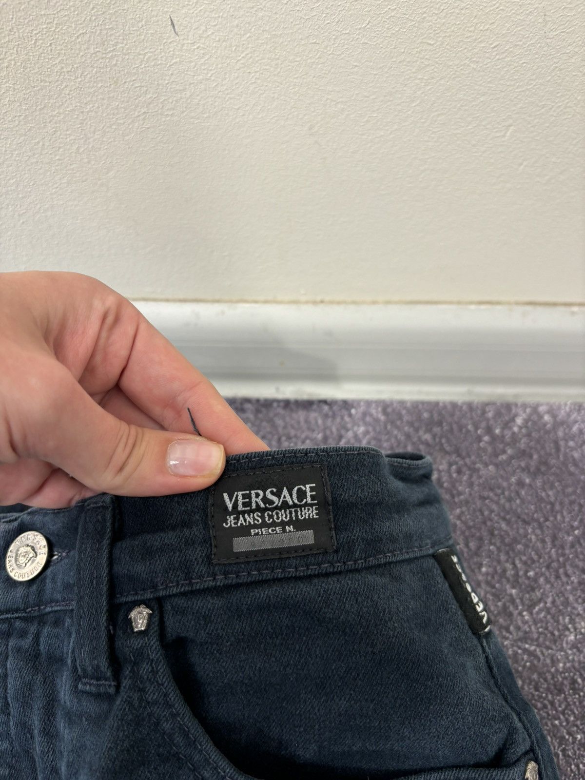 Versace Jeans Couture Vintage Versace Jeans Couture Women’s Medusa Denim Jeans Size 29" - 7 Thumbnail