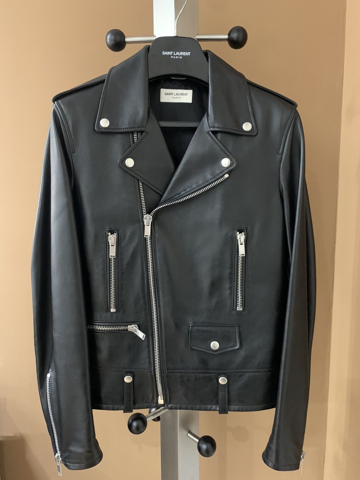 Saint Laurent Paris Saint Laurent 2021SS Lambskin L01 leather jacket Size US S / EU 44-46 / 1 - 1 Thumbnail
