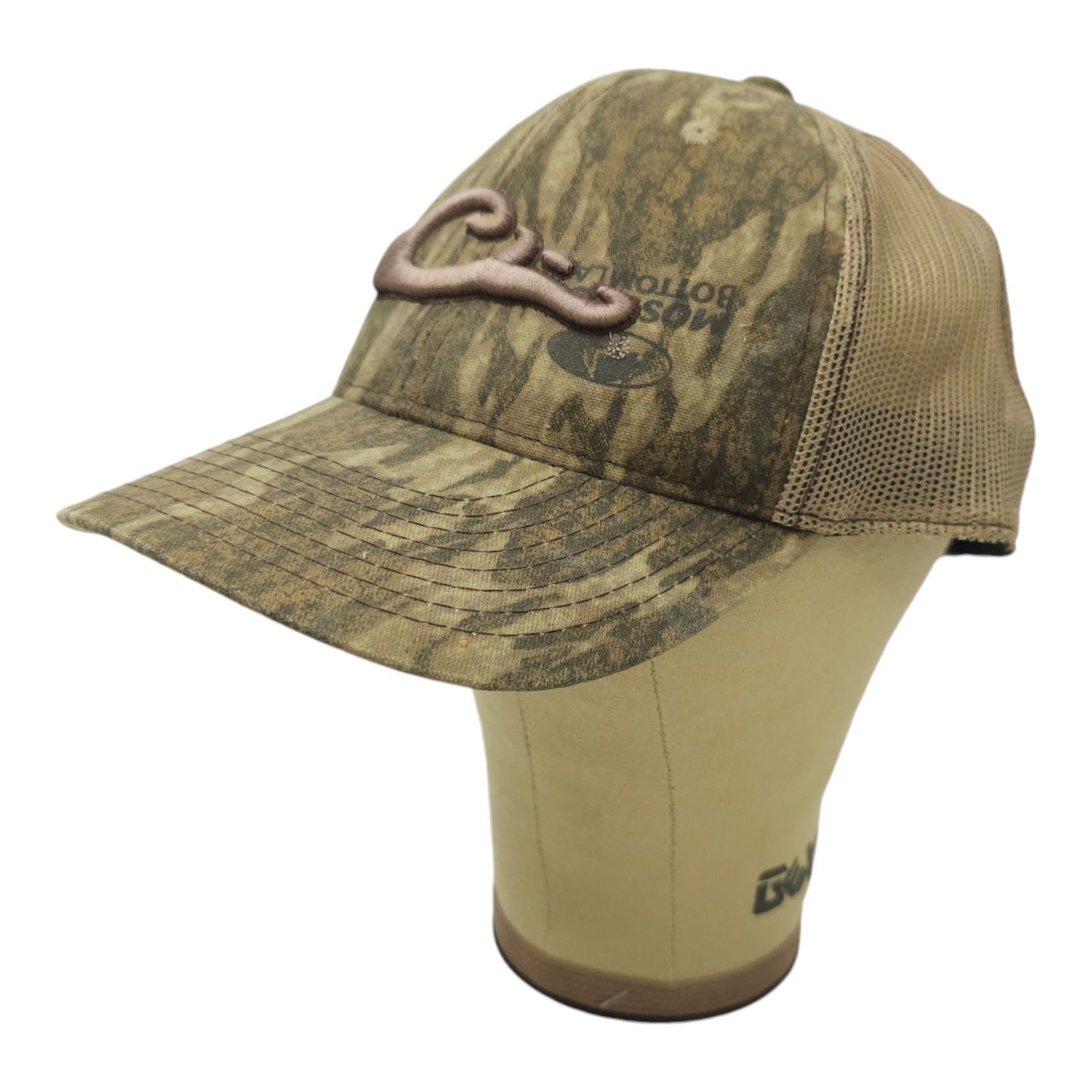 Drake Drake Camo Mossy Oak Bottomland Strapback Cap 3D Embroidered Size ONE SIZE - 2 Thumbnail