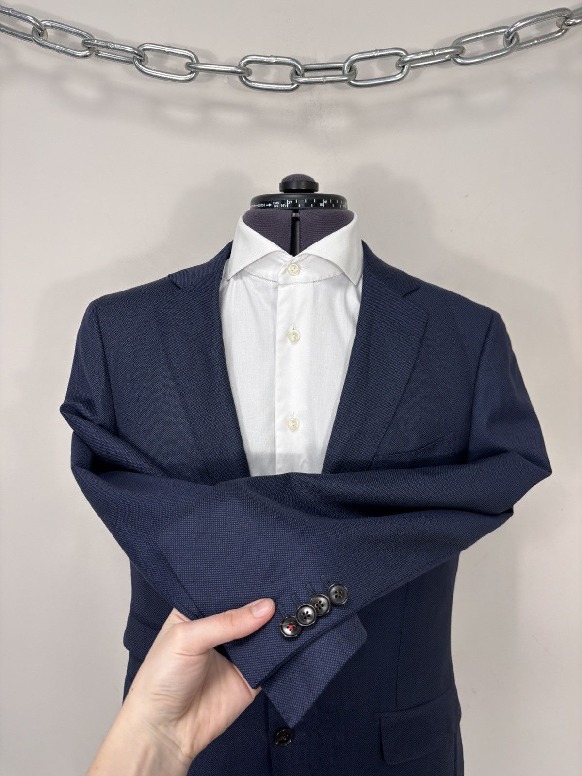 Suitsupply Suitsupply Sienna Men’s Blue Wool Suit Jacket Sport Coat Size 40S - 7 Thumbnail