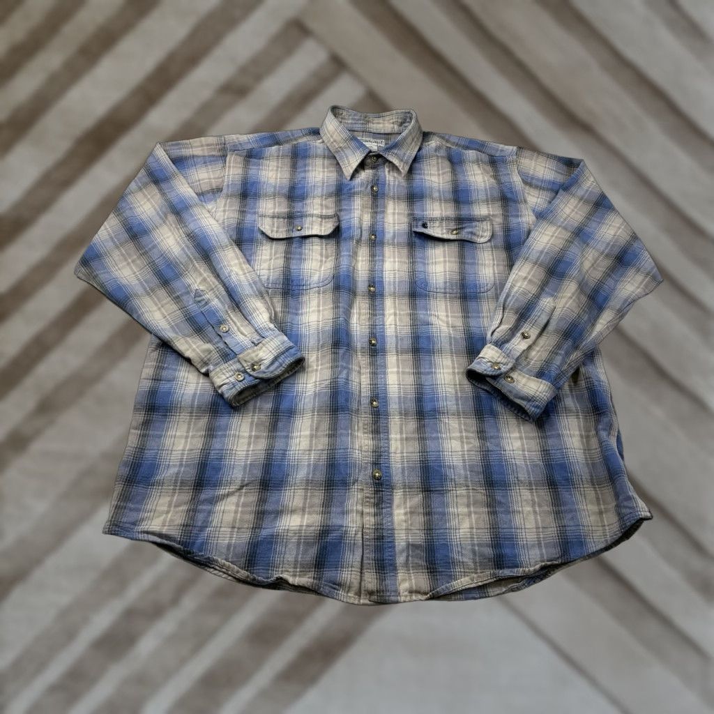 Carhartt Carhartt Heavyweight Flannel Long Sleeve Plaid Mens Shirt 2XL Regular Multicolor 80s 90s Outdoor American Button-Up Shirt Size US XXL / EU 58 / 5 - 1 Thumbnail