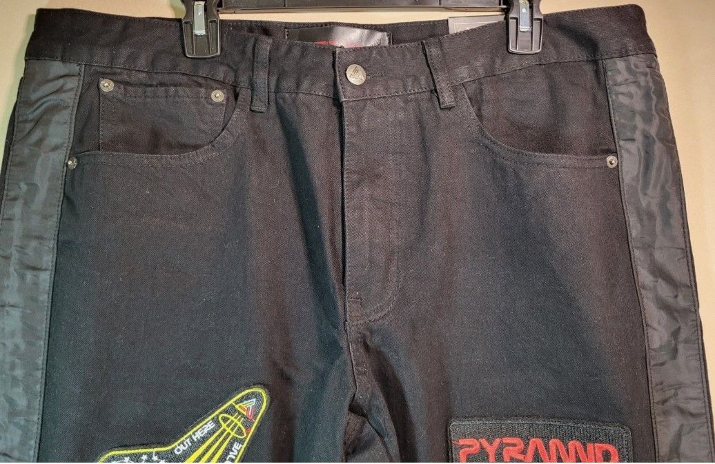 Black Pyramid Black Pyramid Cotton 5 Pocket Jeans Spaceship Space Size US 40 / EU 56 - 5 Thumbnail