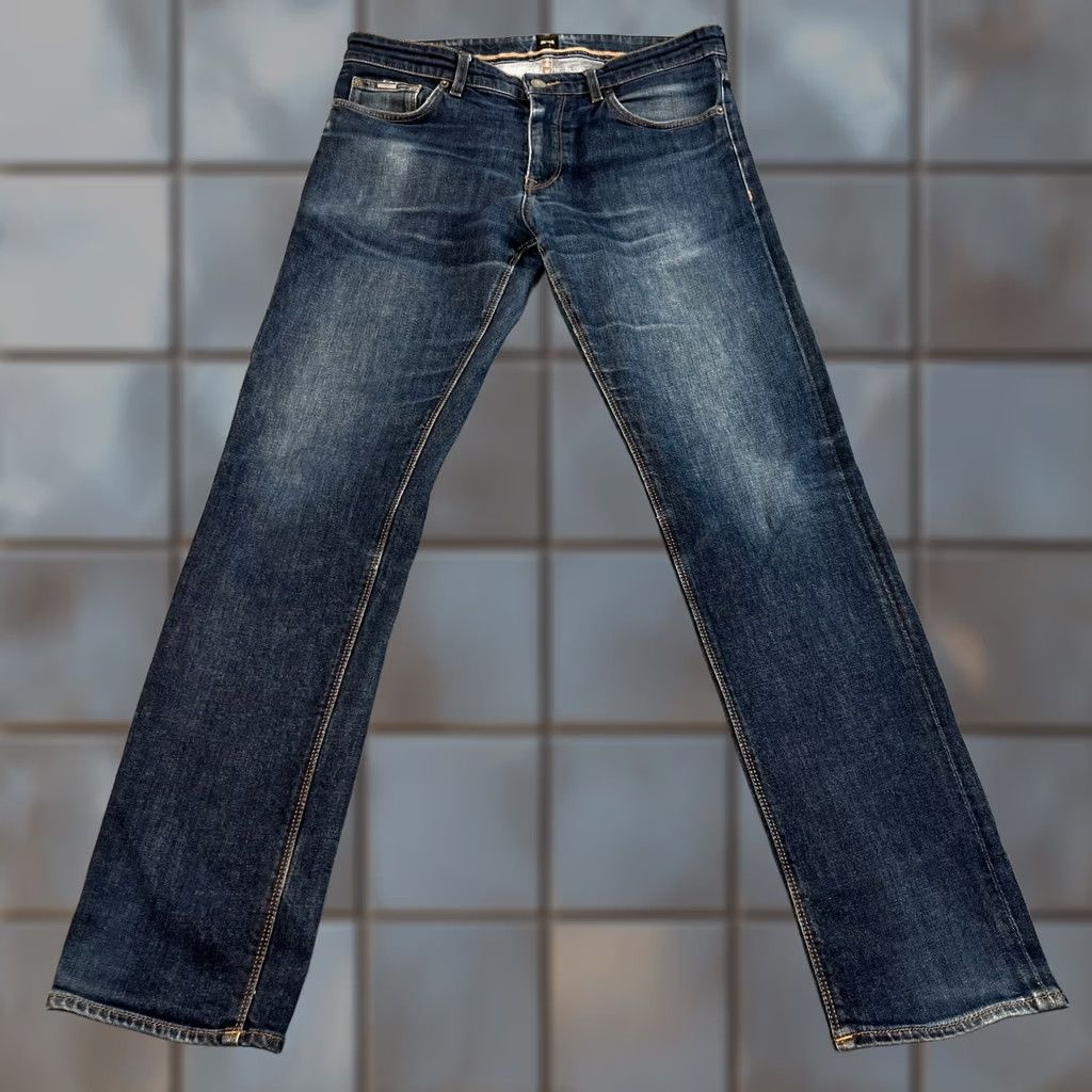 Hugo Boss HUGO BOSS Jeans Maine 3 32x32 Dark Wash Blue Tapered Slim 5-Pocket Denim Cotton Elastan Men Size US 32 / EU 48 - 1 Thumbnail