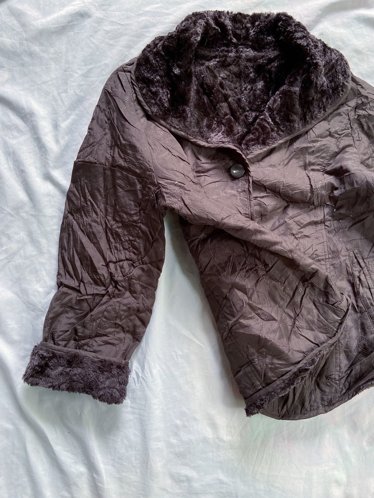 Japanese Brand JAPANESE THREE FLORA FAUX FUR JACKET Size US M / EU 48-50 / 2 - 4 Thumbnail
