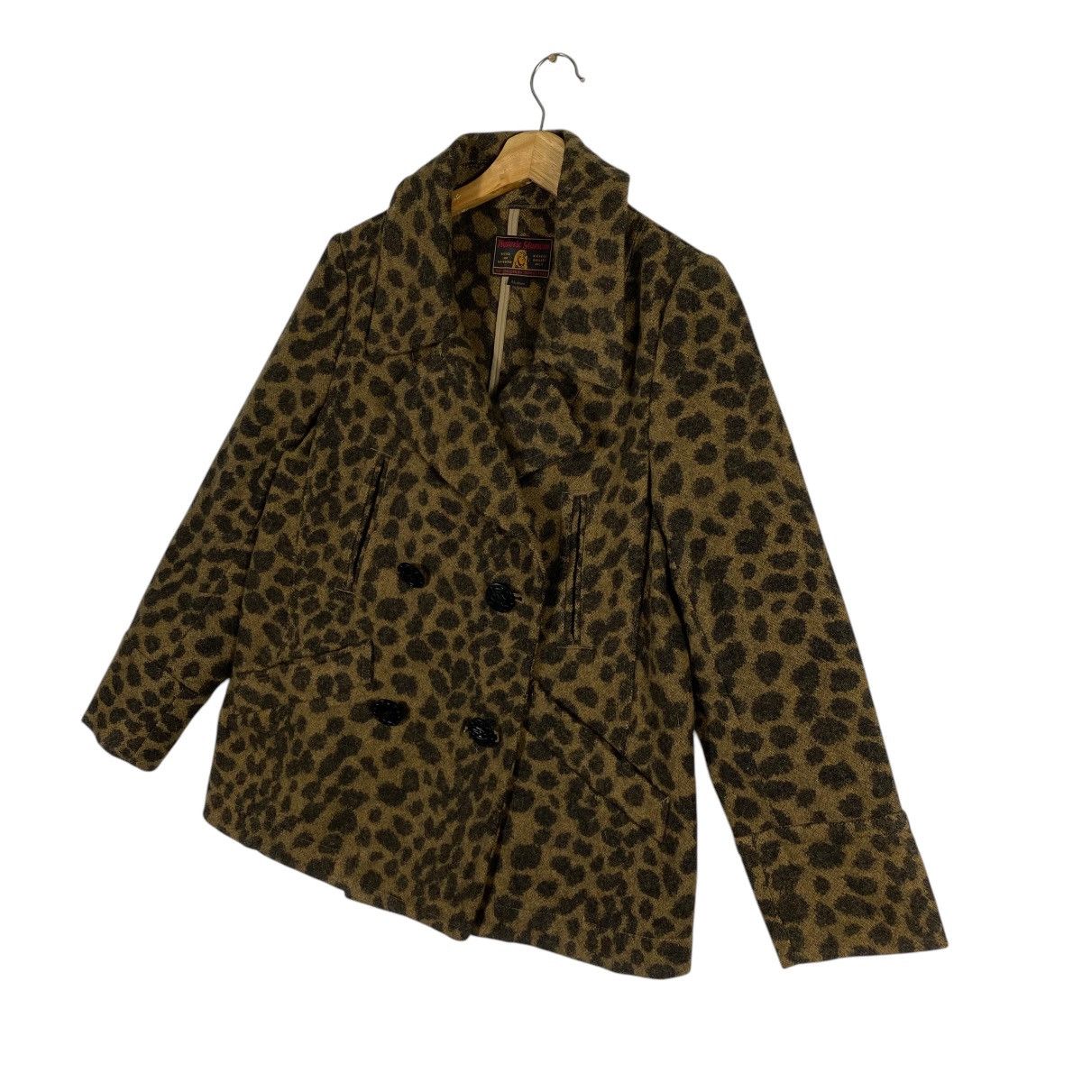 Hysteric Glamour × Vintage Vintage Hysteric Glamour Leopard Double Breasted Wool Jacket Size US M / EU 48-50 / 2 - 2 Thumbnail