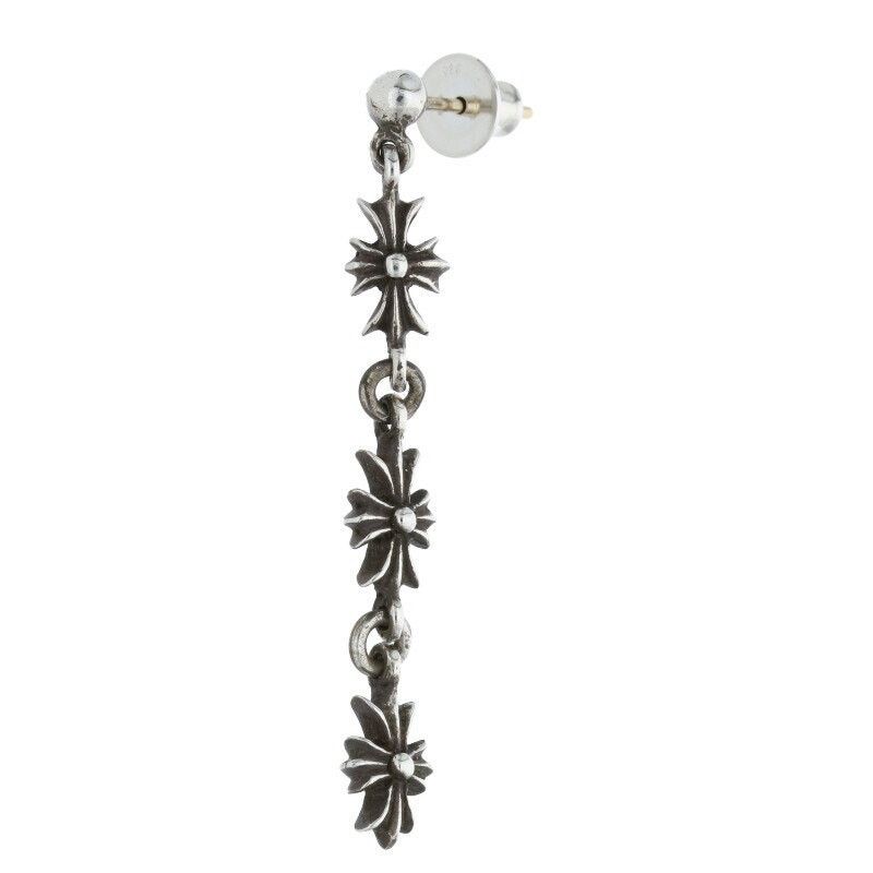 Chrome Hearts Chrome Hearts Tiny ECH Plus Silver Earring | Grailed
