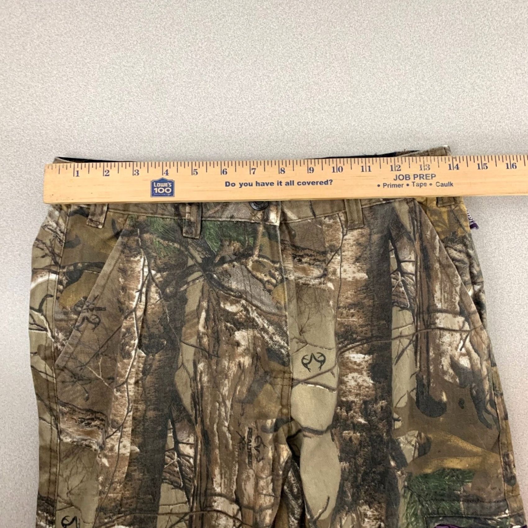 Walls Walls Legend Cargo Pants Womens XS Brown Realtree Camo Adjustable Waist Pant Girls Size 26" / US 2 / IT 38 - 6 Thumbnail