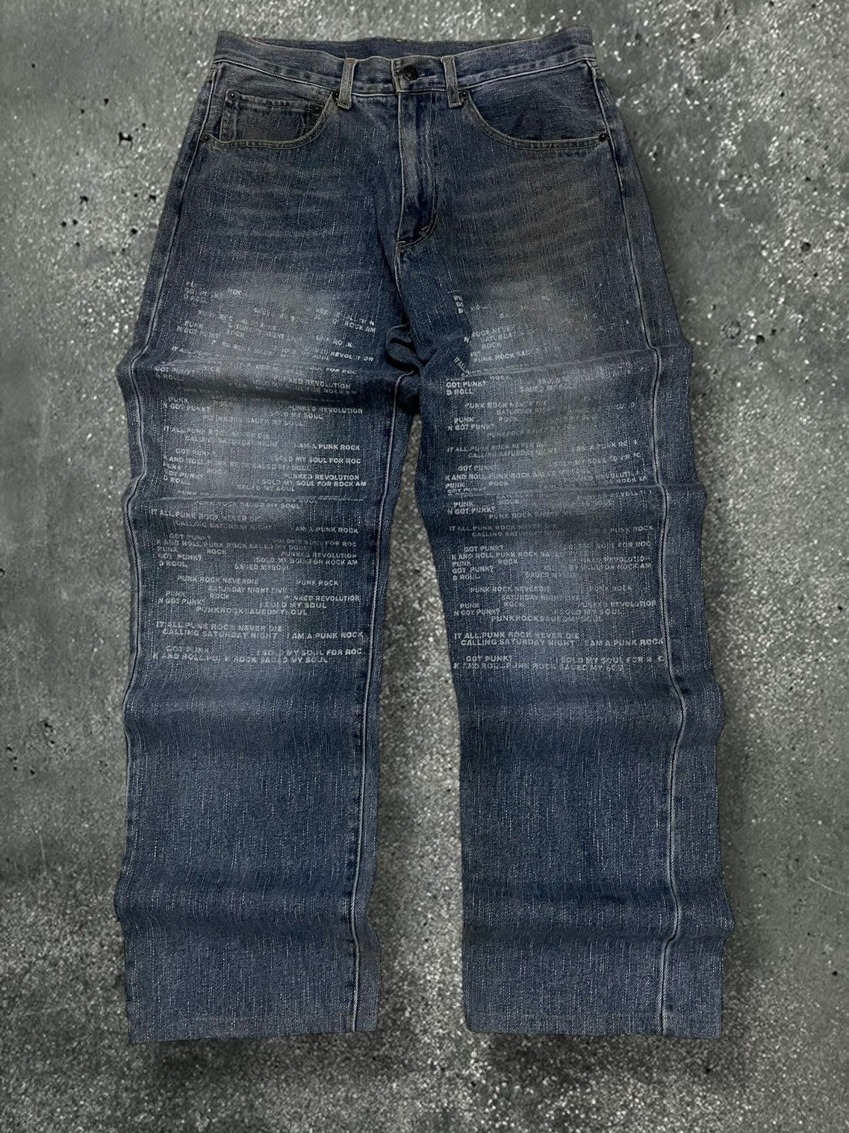 Hysteric Glamour Vintage 90s Japan Designer In The Attic Poem Got Punk Denim Size US 30 / EU 46 - 1 Thumbnail