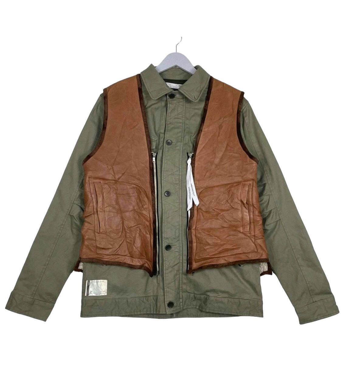 Japanese Brand × Undecorated Man 💥UNDECORATED MAN AW2012 MOUTON VEST CARGO JACKET Size US M / EU 48-50 / 2 - 2 Thumbnail