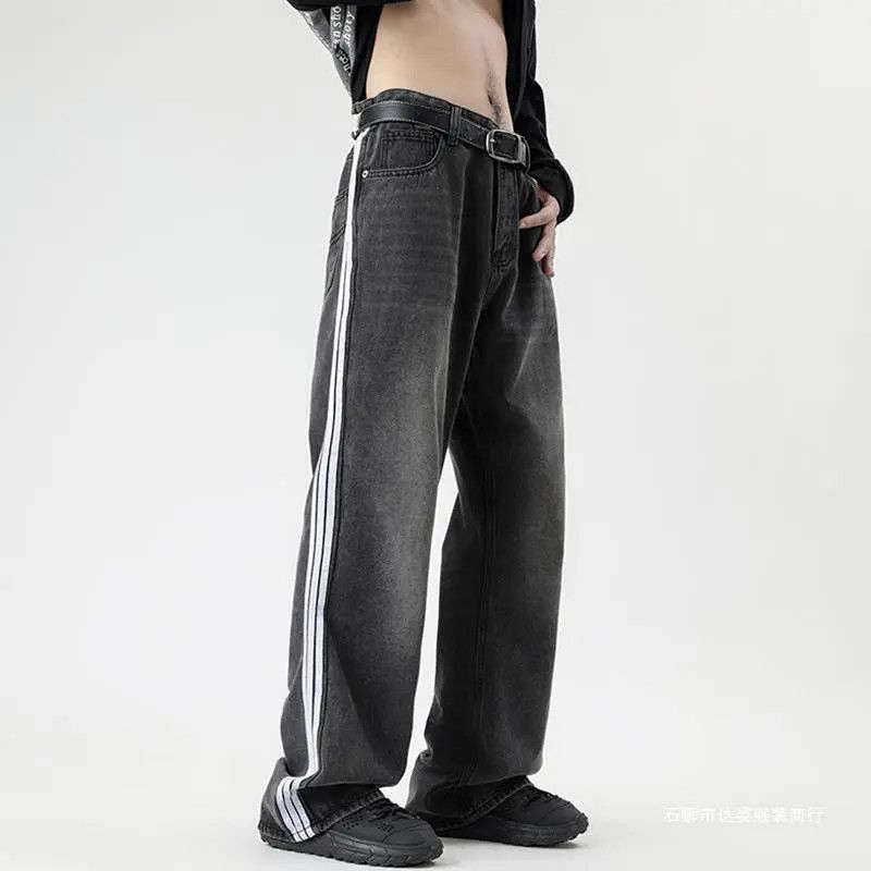 Japanese Brand × Jean Retro loose straight leg high street jeans Size US 32 / EU 48 - 1 Thumbnail