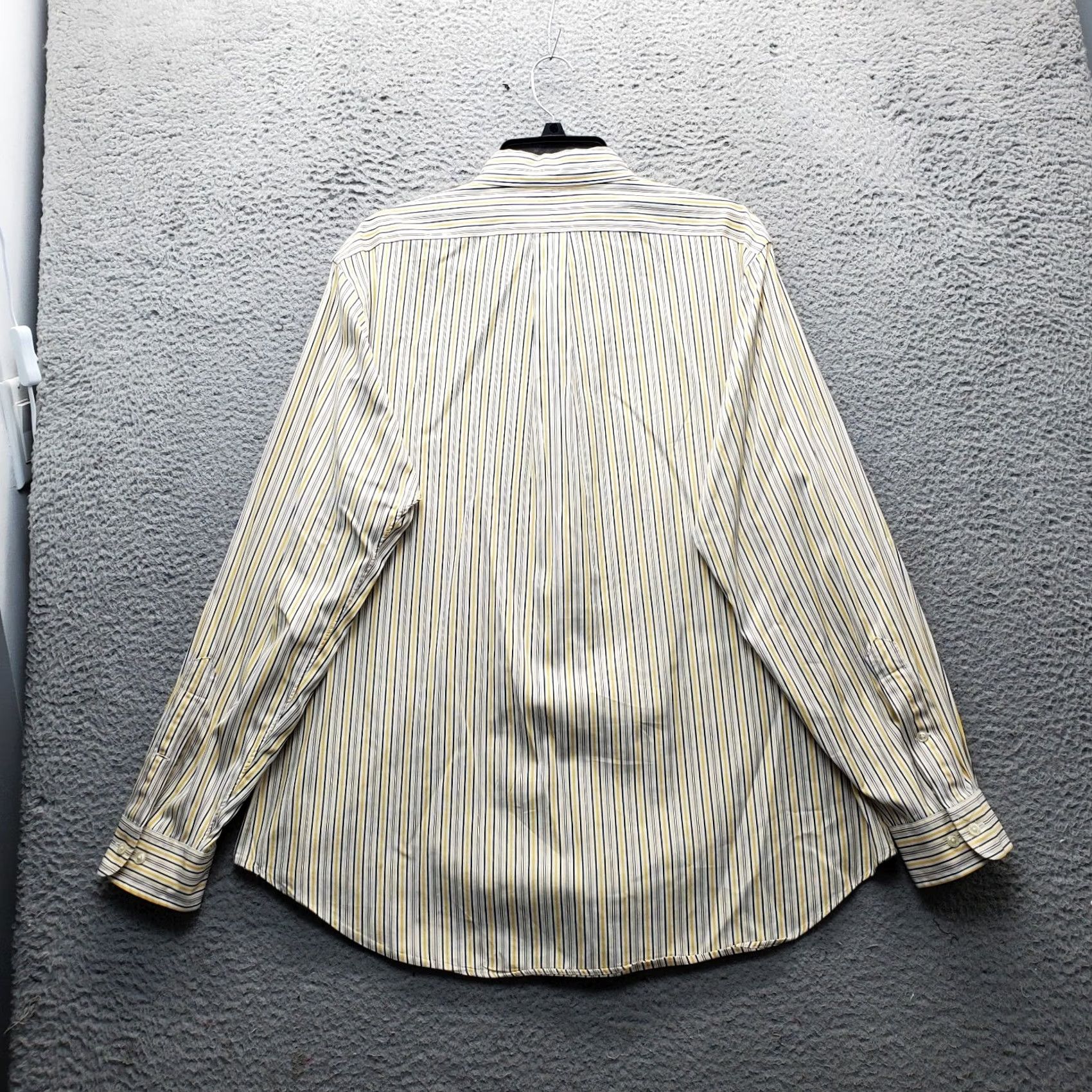 Ralph Lauren VINTAGE Ralph Lauren Dress Shirt Men 16.5 Multi Stripe Classic Pony Logo Button Down Size 46R - 2 Thumbnail
