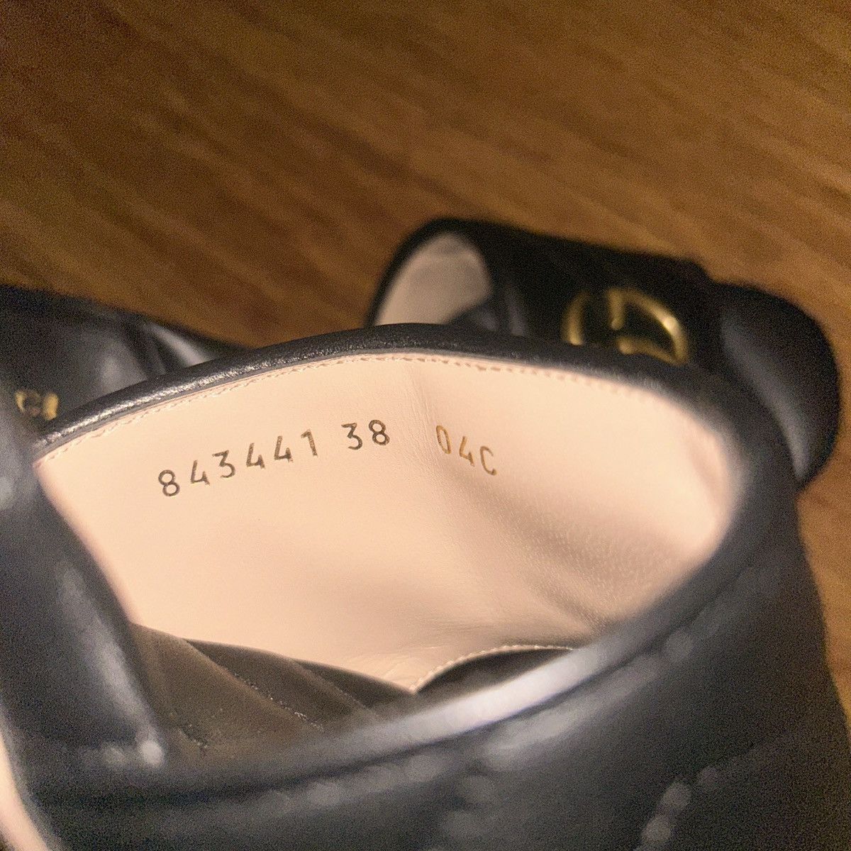 Gucci Gucci Double G Mid Heel Slide Sandal Black Nappa Charlotte Size US 8 / IT 38 - 4 Thumbnail