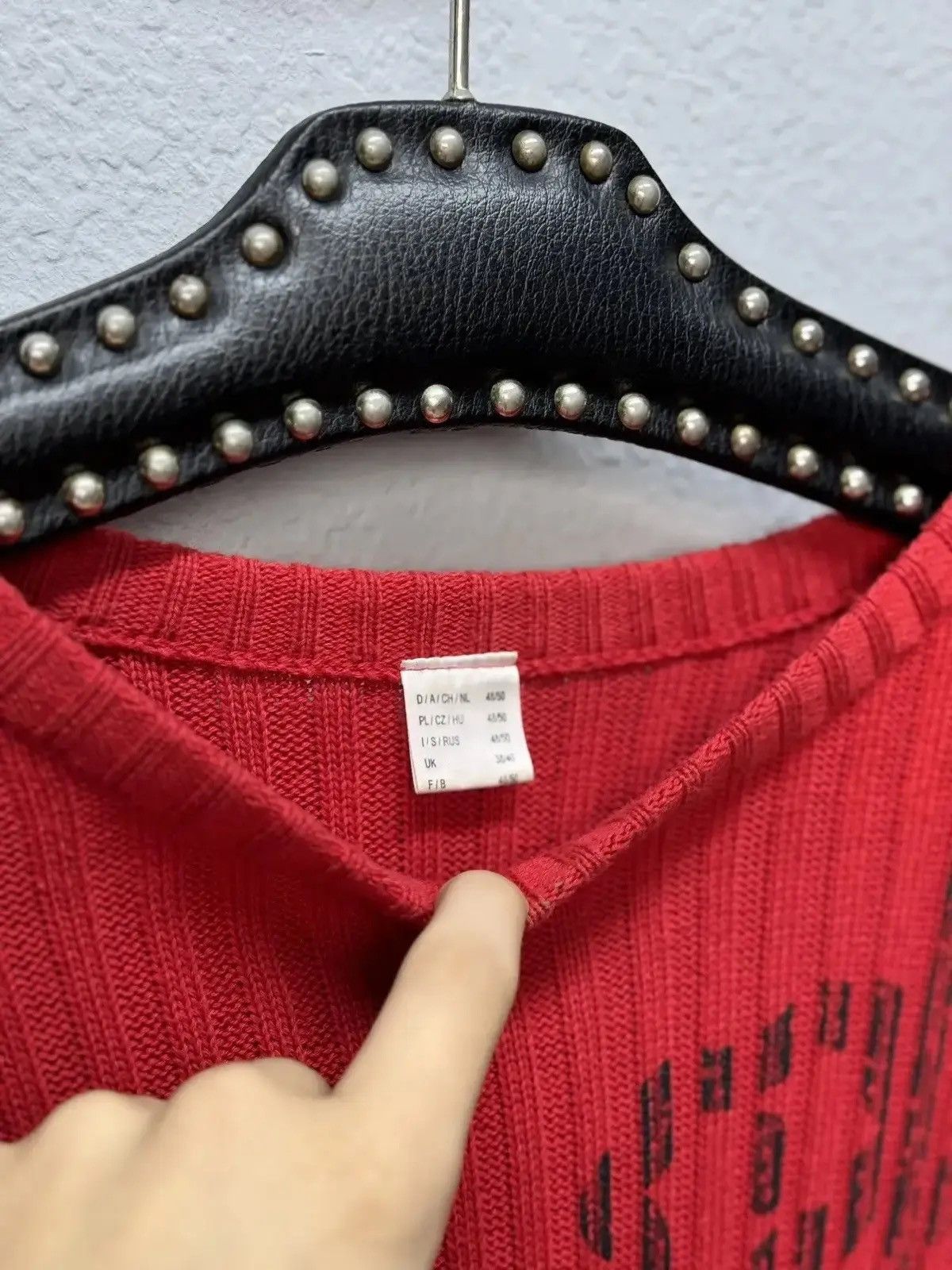 Japanese Brand × Vintage Vintage Y2K Distressed Striped Sweater Faded knit Y2K Effect Size US M / EU 48-50 / 2 - 4 Thumbnail