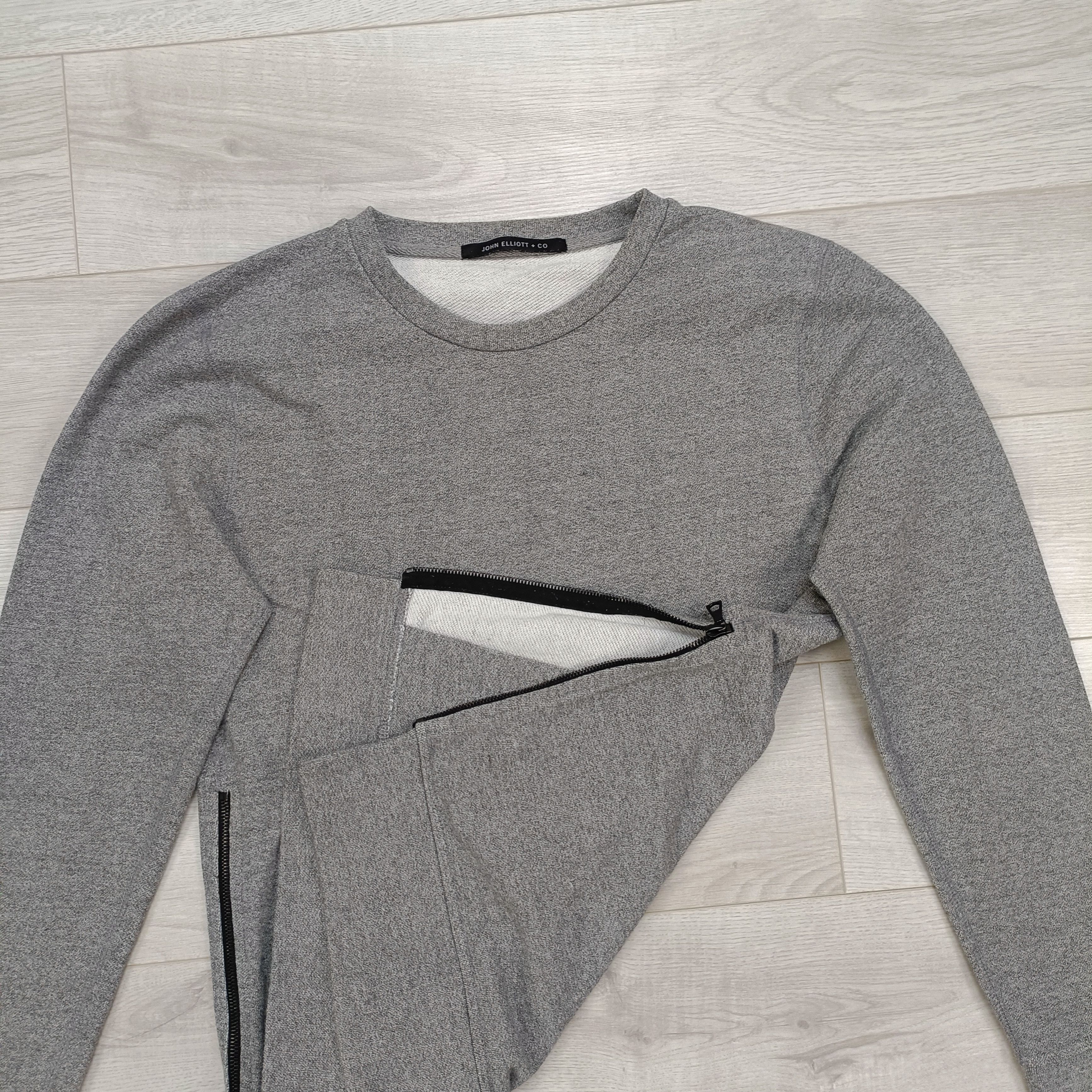 John Elliott Men's Gray Cotton Sweatshirt ! size 2 Size US M / EU 48-50 / 2 - 2 Thumbnail