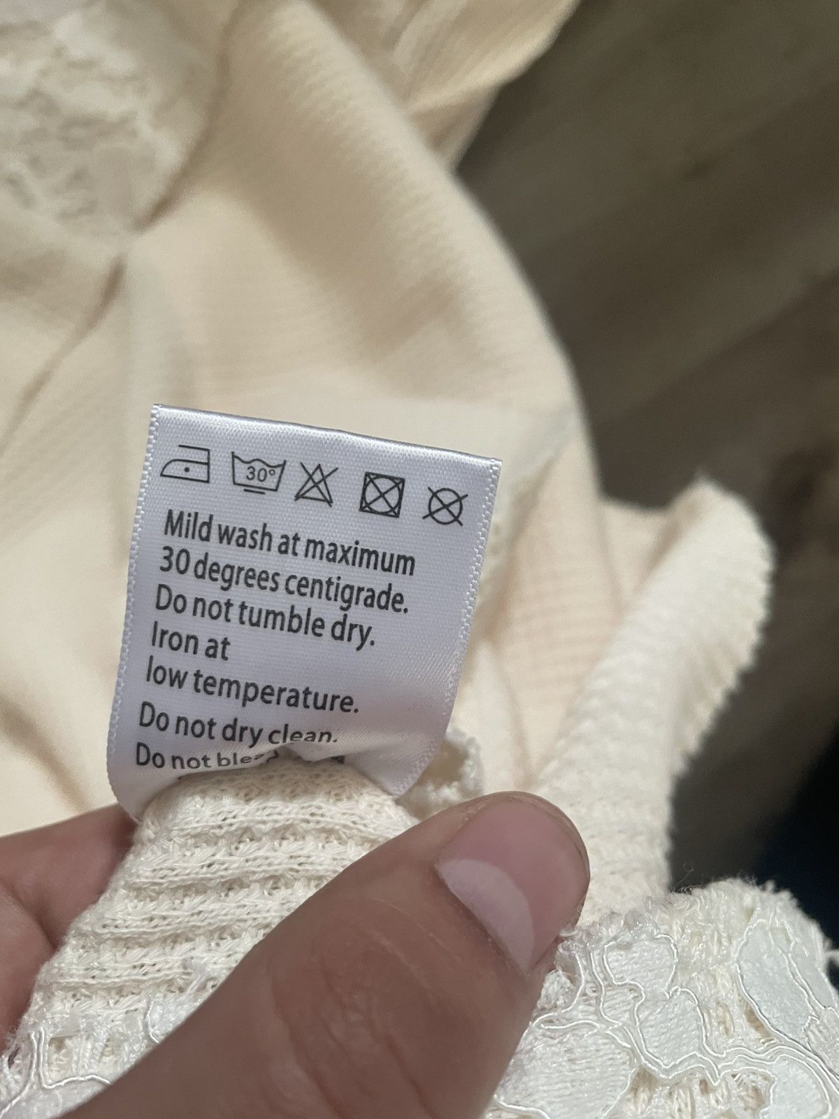 Other Who Decides War Thermal Hooded Pullover in Cream Size S / US 4 / IT 40 - 5 Thumbnail