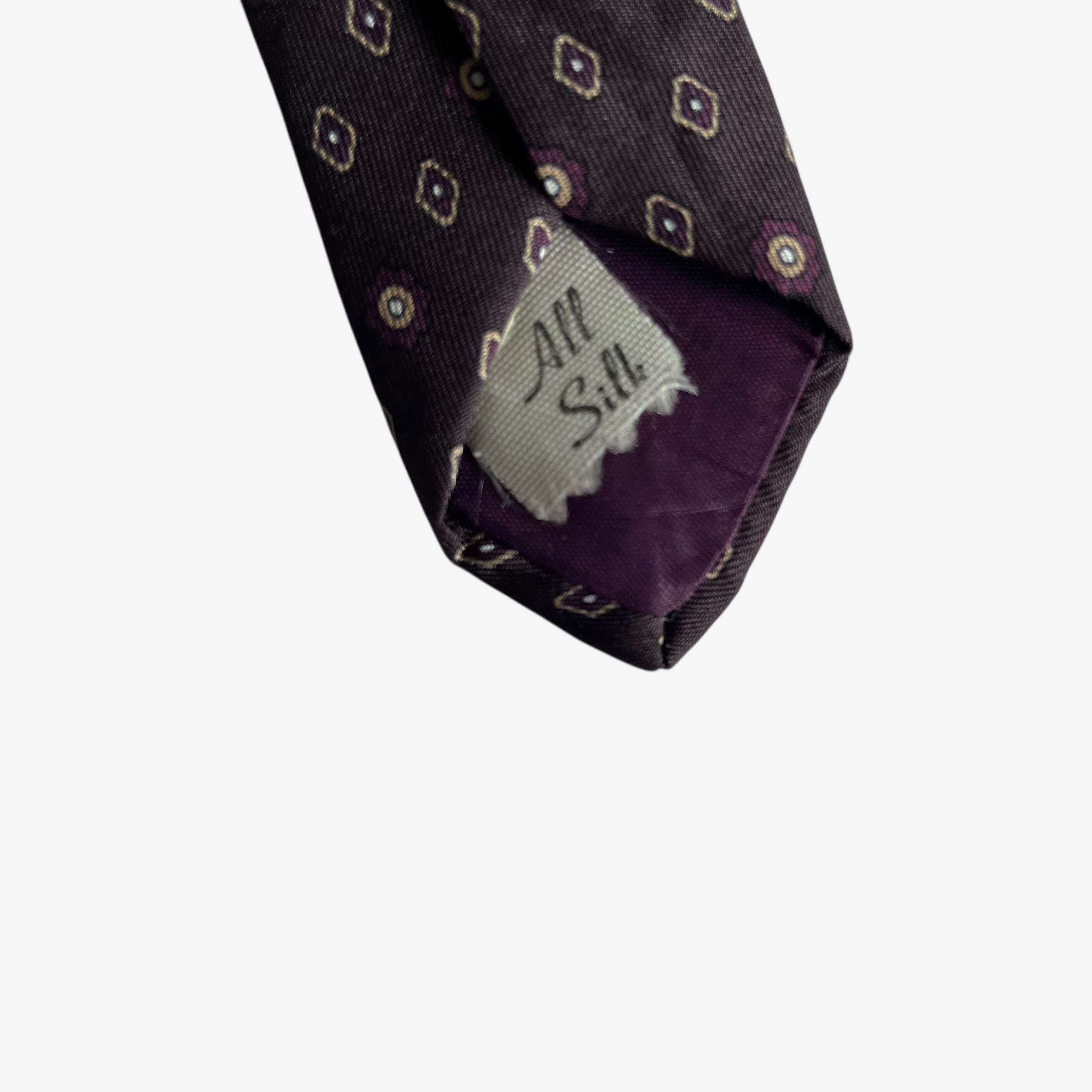 Oscar De La Renta Vintage 90s Oscar De La Renta Art Deco Print Silk Tie Size ONE SIZE - 3 Thumbnail