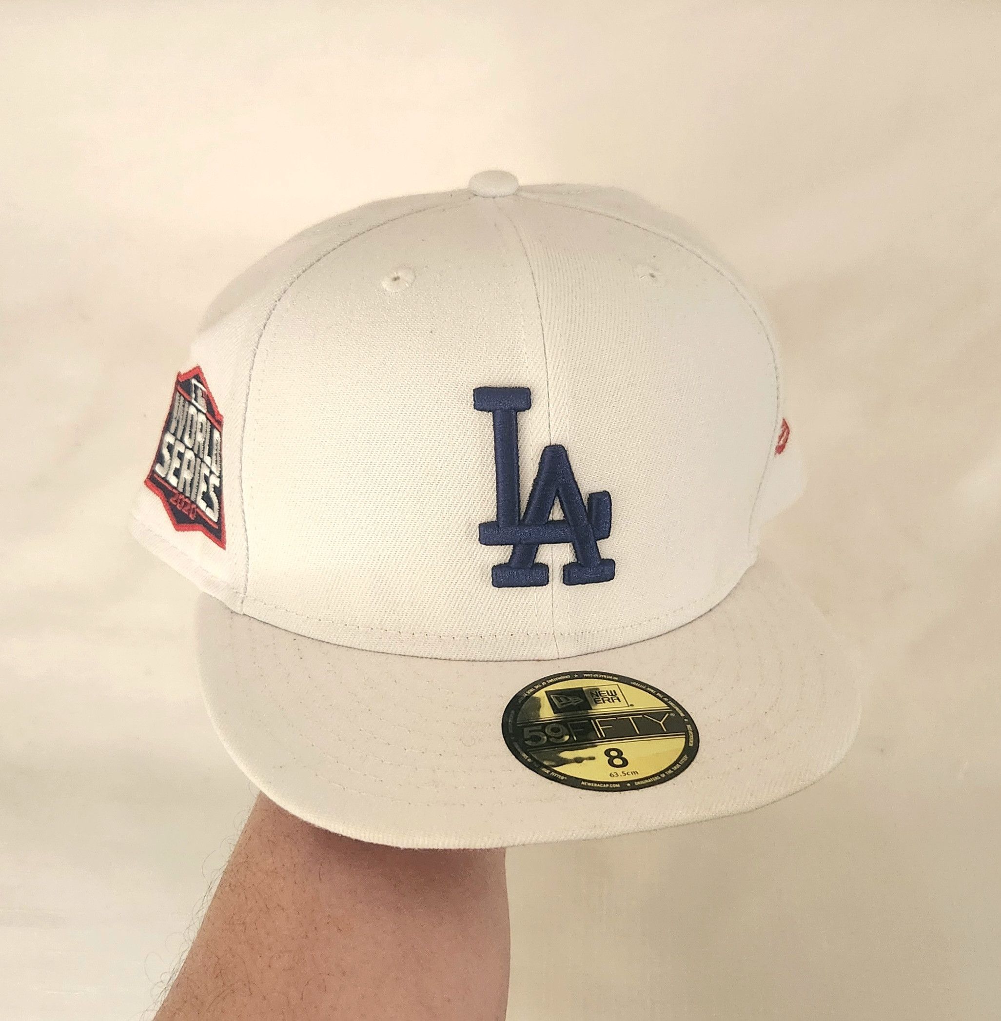 Cooperstown Collection × New Era New Era Los Angeles Dodgers 2020 World Series Patch sz 8 Size ONE SIZE - 1 Thumbnail
