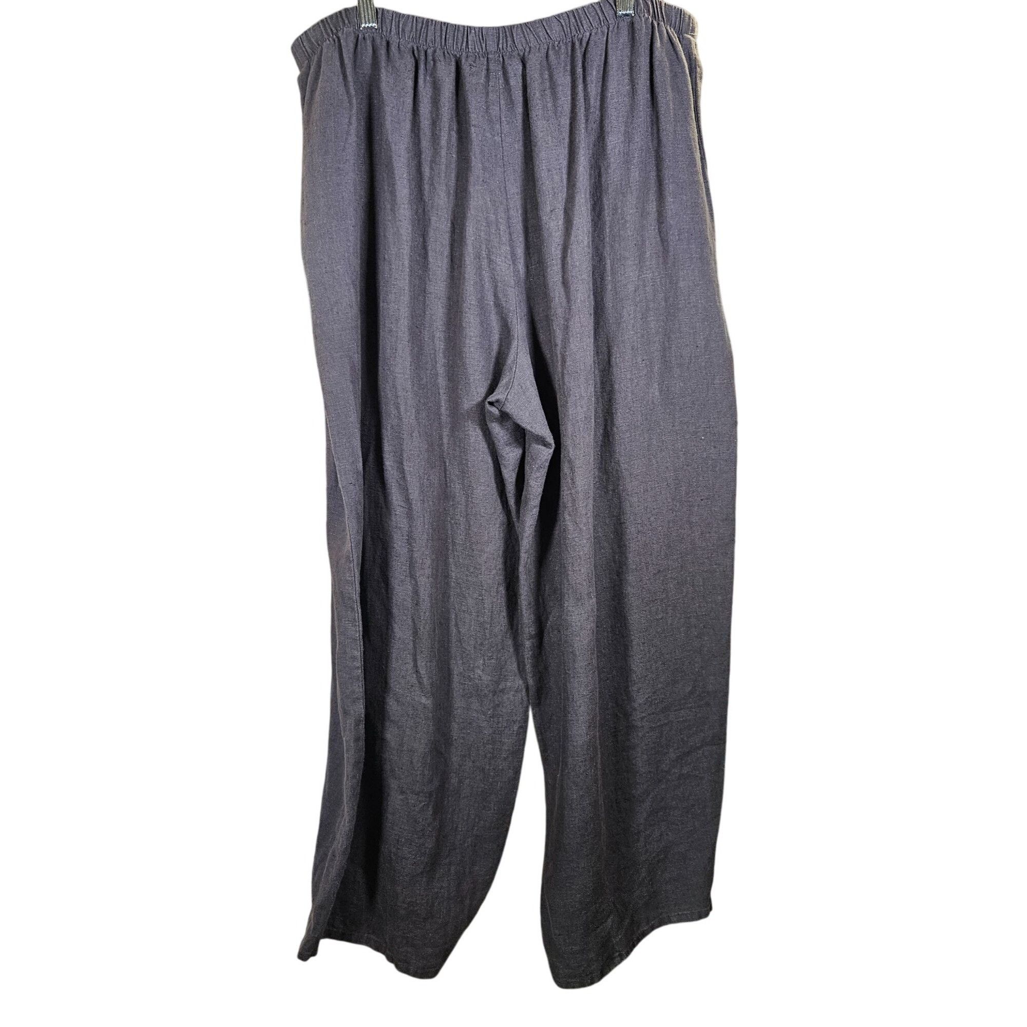FLAX Flax Women’s Relaxed Linen Pants Gray L | Athflow, Quiet Lux Size 34" / US 12 / IT 48 - 8 Thumbnail