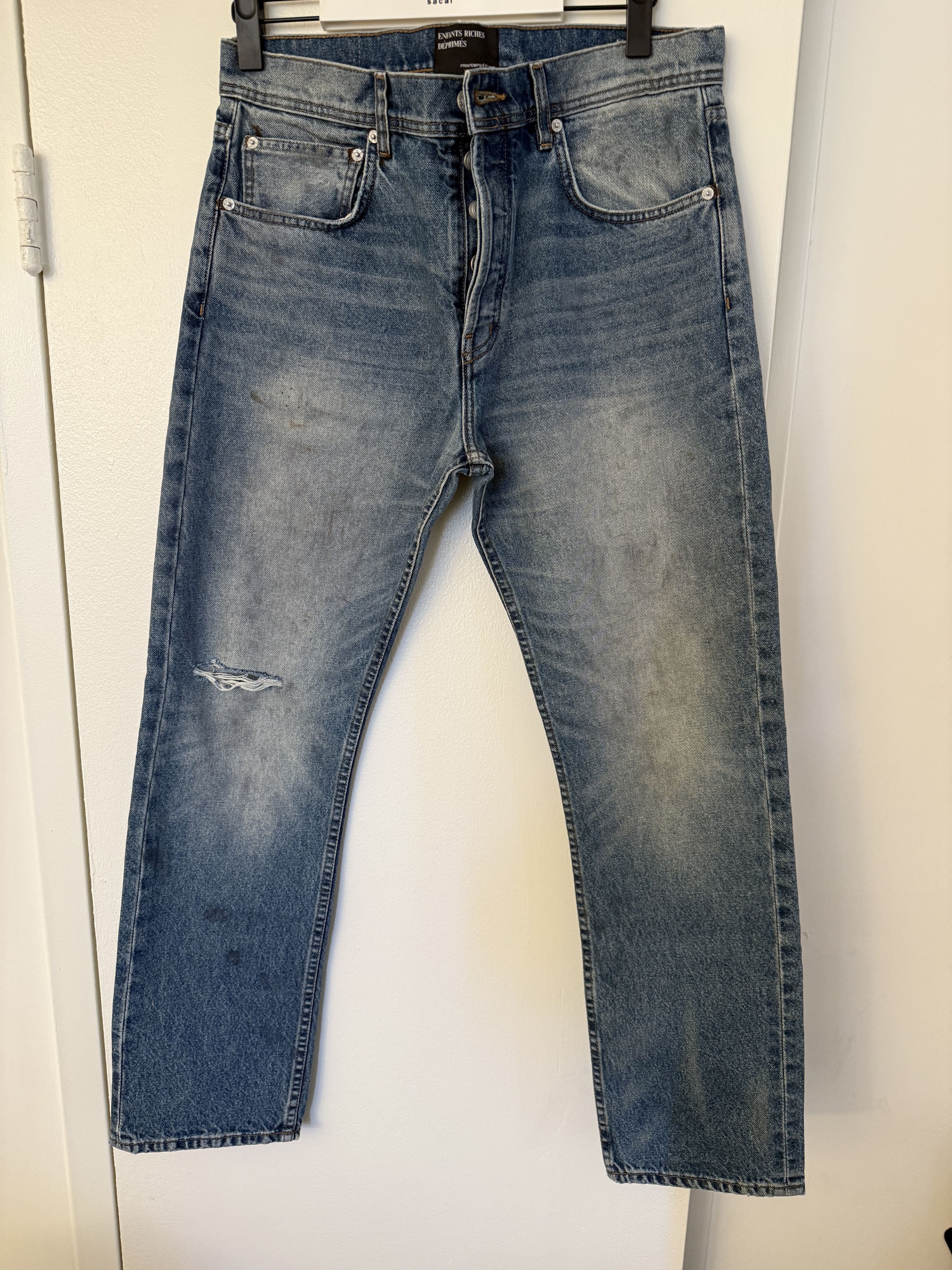 Enfants Riches Deprimes Enfants Riches Déprimés Distressed Straight-Leg Jeans Size US 29 - 1 Thumbnail