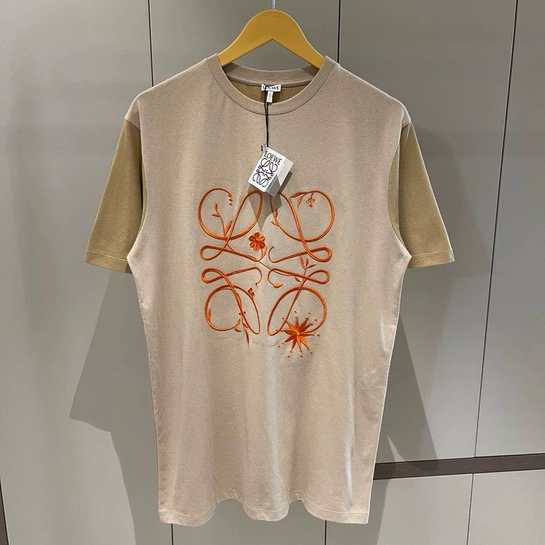 Loewe LOEWE Brown and green patchwork embroidered flower Logo sh Size XS / US 0-2 / IT 36-38 - 1 Thumbnail