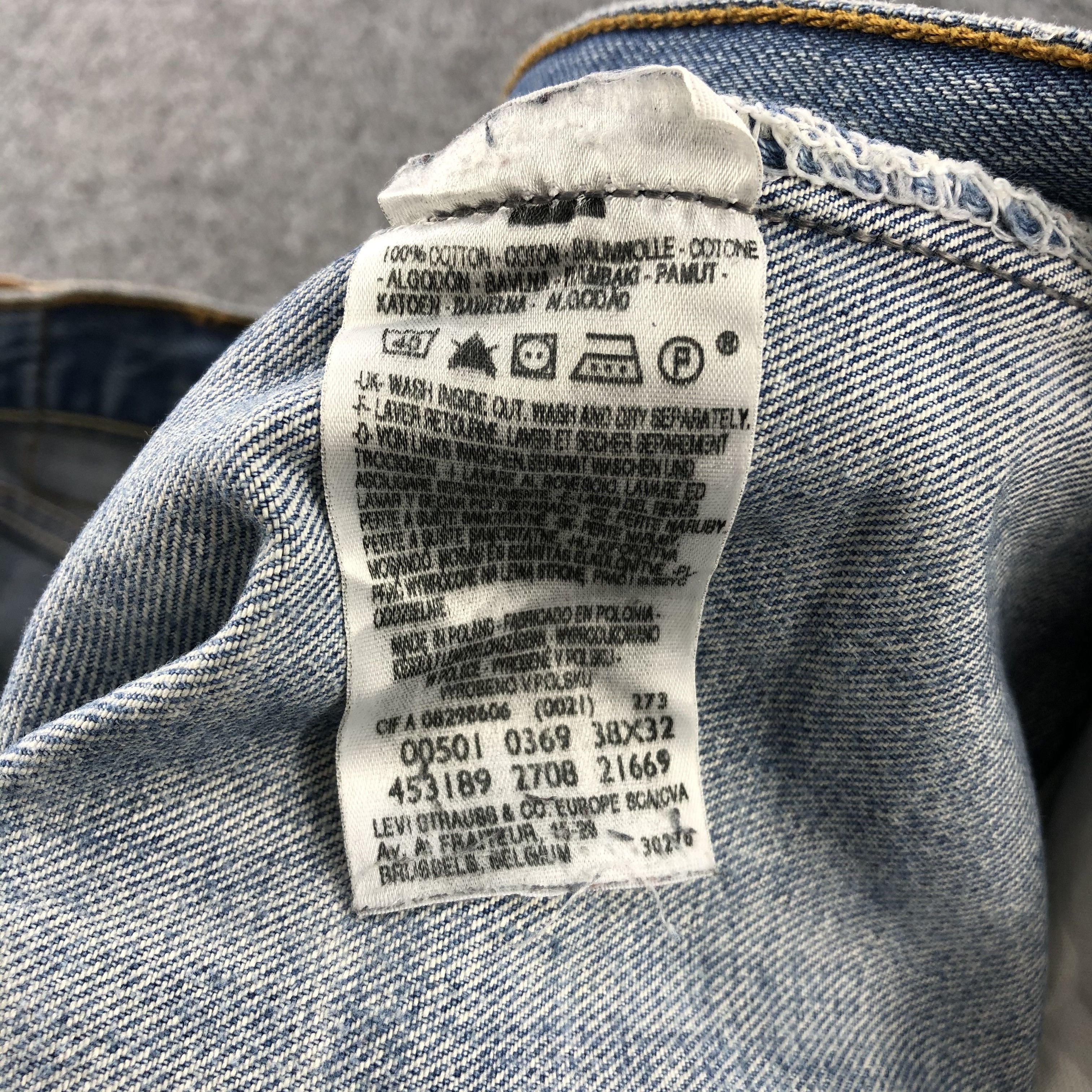 Levi's Vintage Light Wash Levis 501 Jeans-JM1563 Size US 39 - 10 Thumbnail