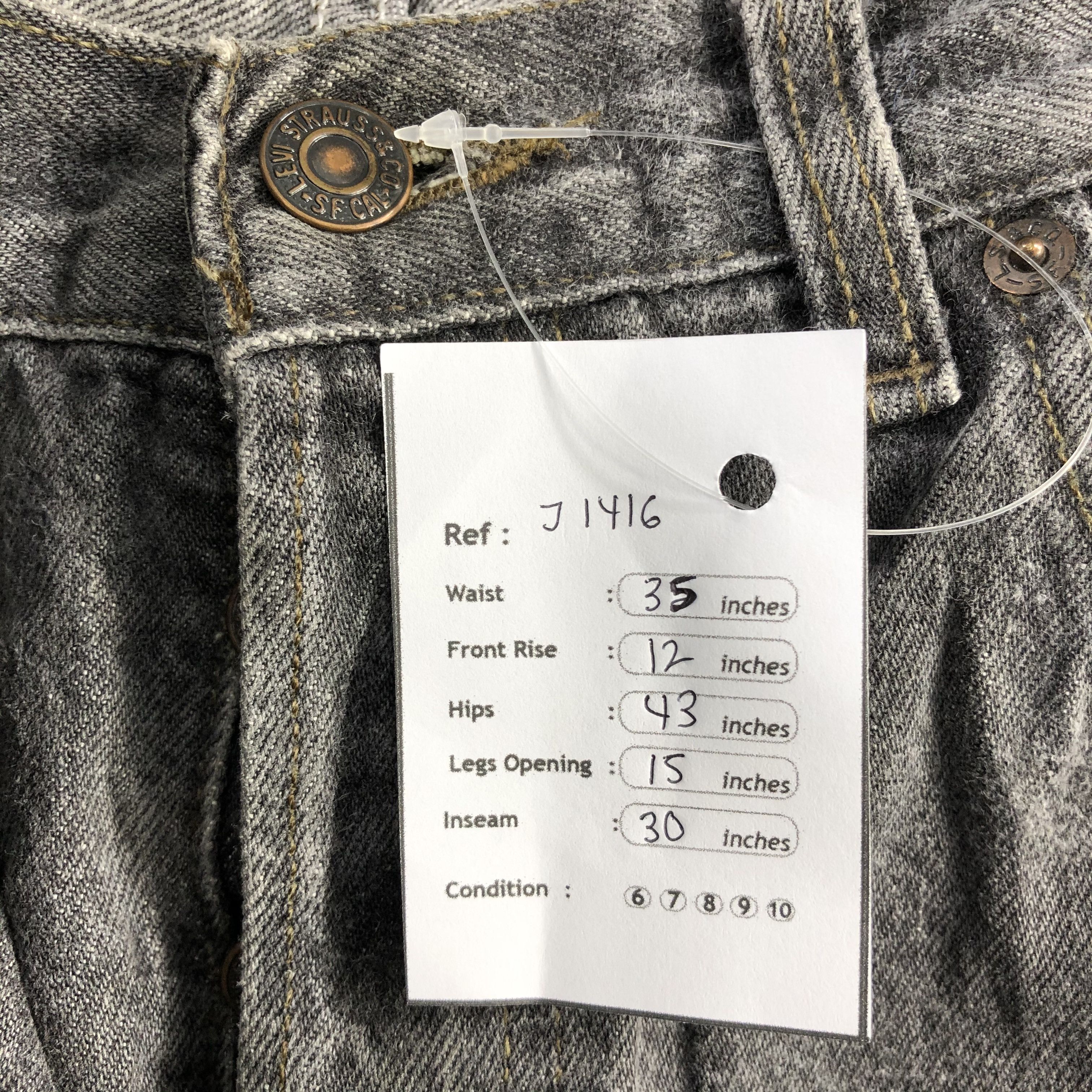 Levi's 90s Vintage Levis 501 Earth Tone Jeans-J1416 Size US 35 - 15 Thumbnail