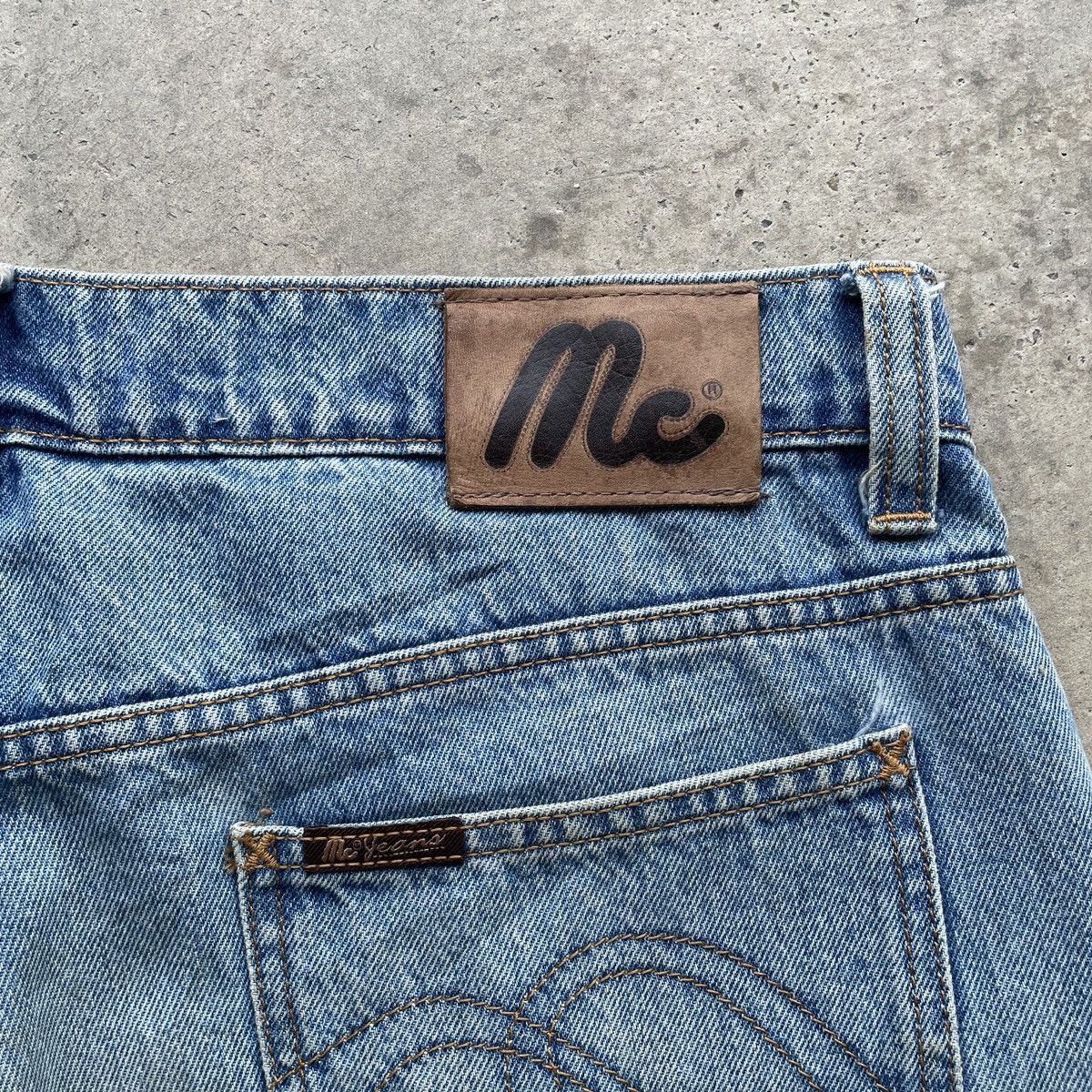 Japanese Brand Vintage MC Jeans Rusty Denim Faded Distressed Pants W35 Size US 35 - 9 Thumbnail