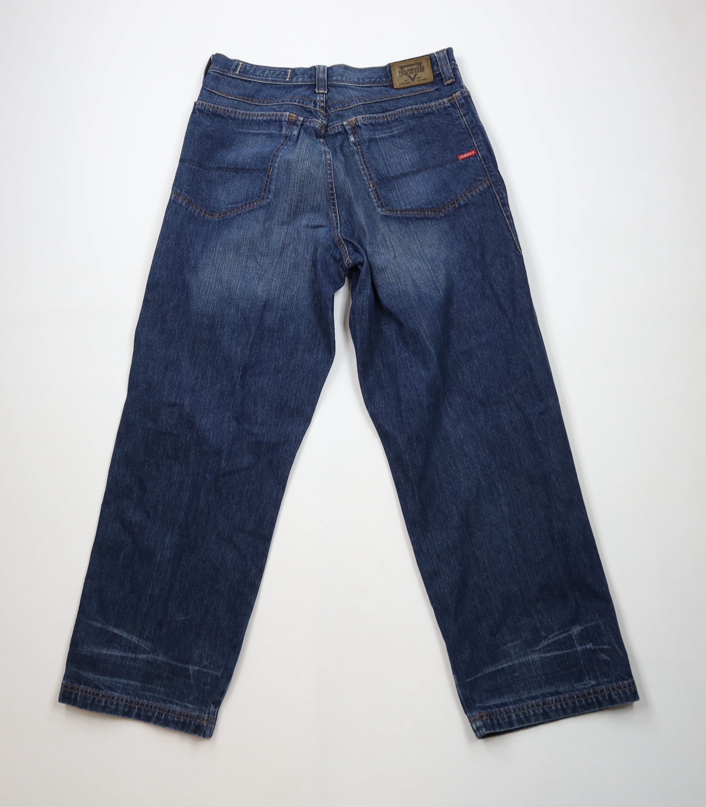 Guess × Vintage Vintage 90s Y2K Guess Baggy Wide Leg Denim Jeans Blue Size US 36 / EU 52 - 11 Thumbnail