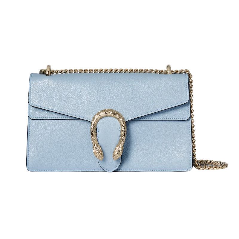 Gucci GUCCI Dionysus Medium $3500 Light Blue Leather Shoulder Bag Size ONE SIZE - 1 Thumbnail